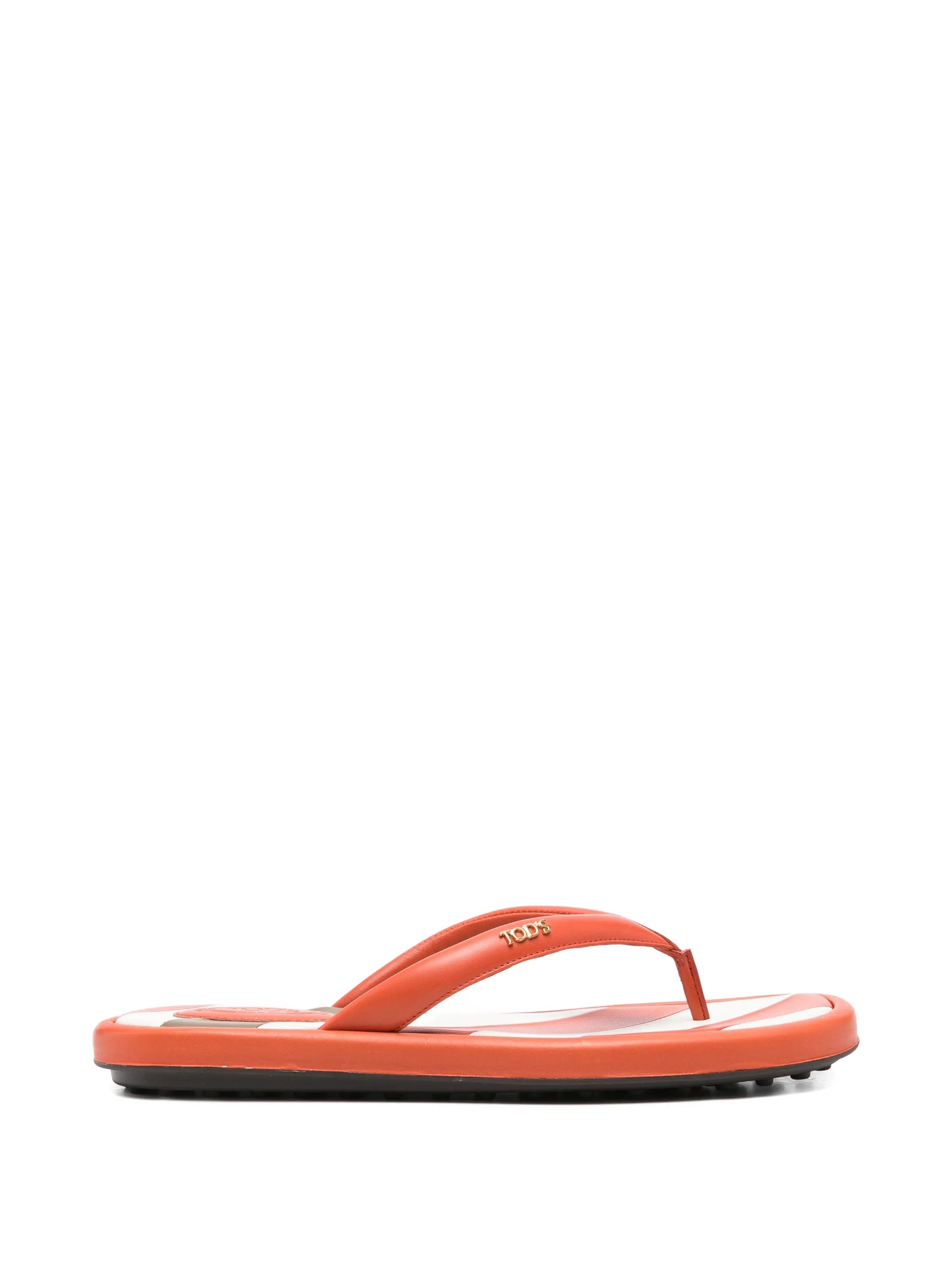 stripe detail flip flops