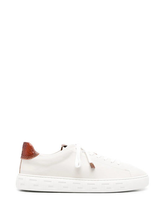Greca low-top leather sneakers