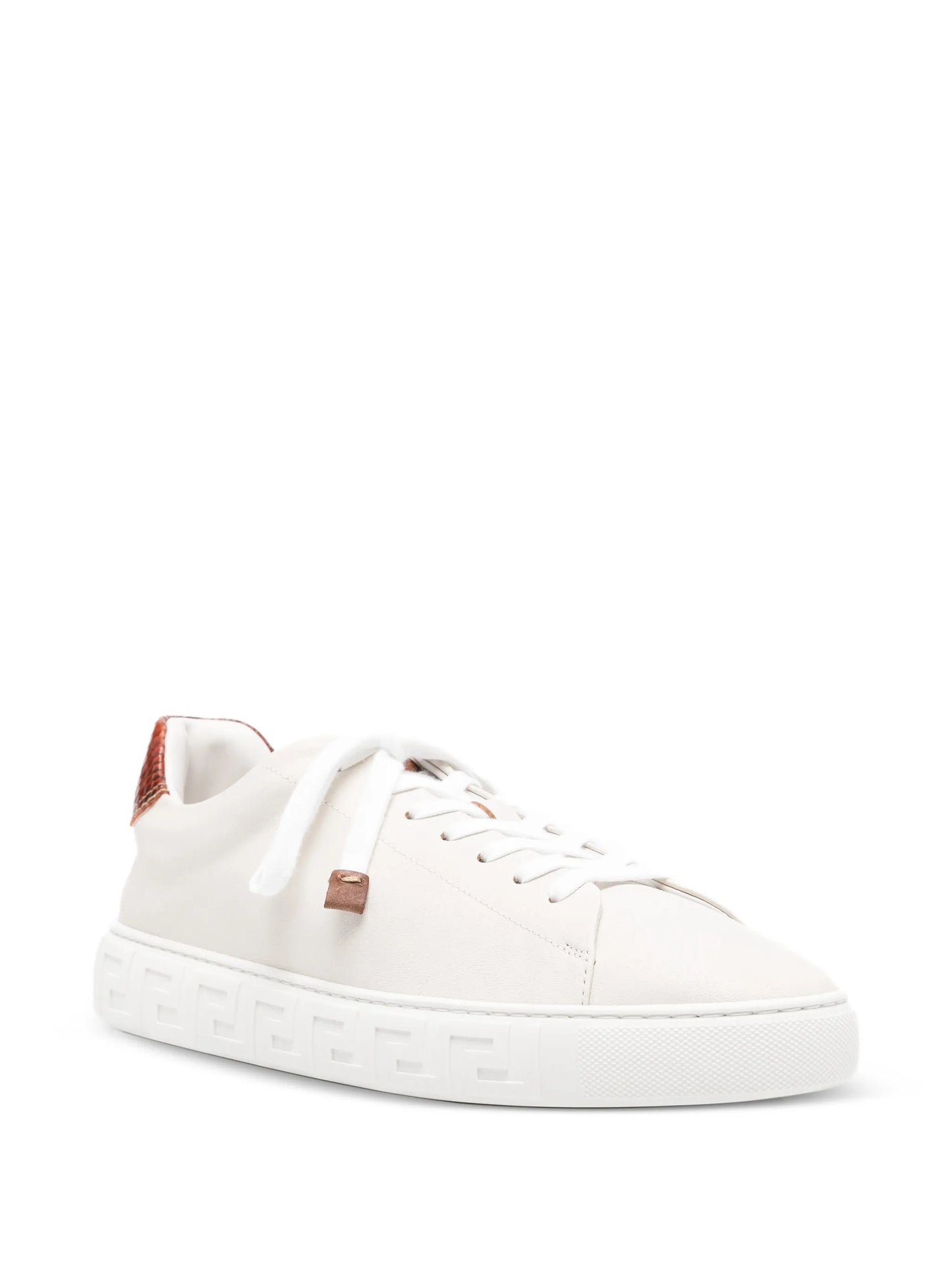 Greca low-top leather sneakers