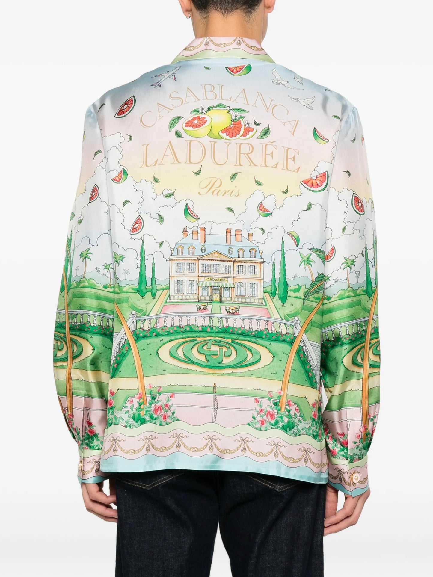 Ladurée tree-print shirt