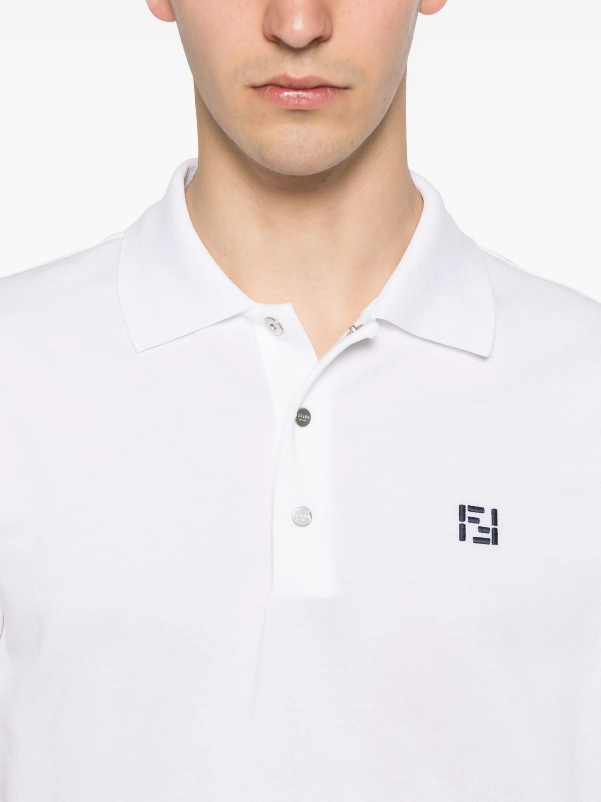 logo-embroidered polo shirt