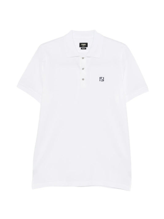 logo-embroidered polo shirt