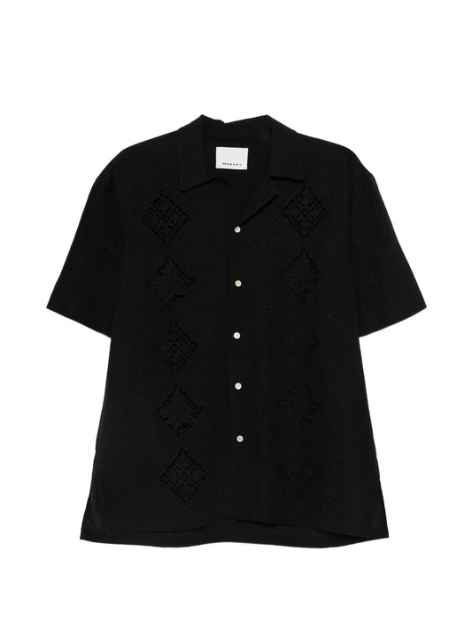 Indy openwork short-sleeve shirt