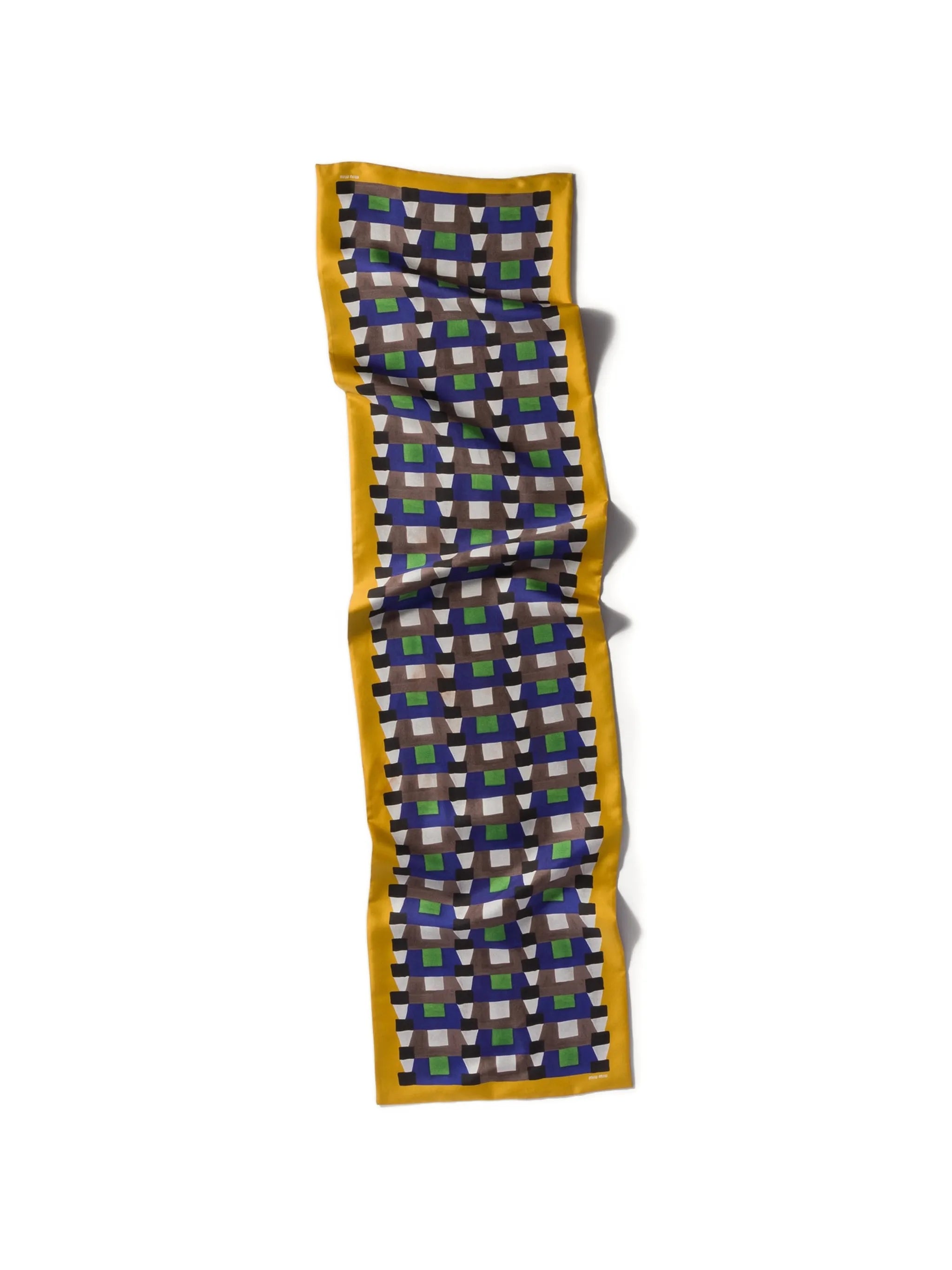 printed silk scarf