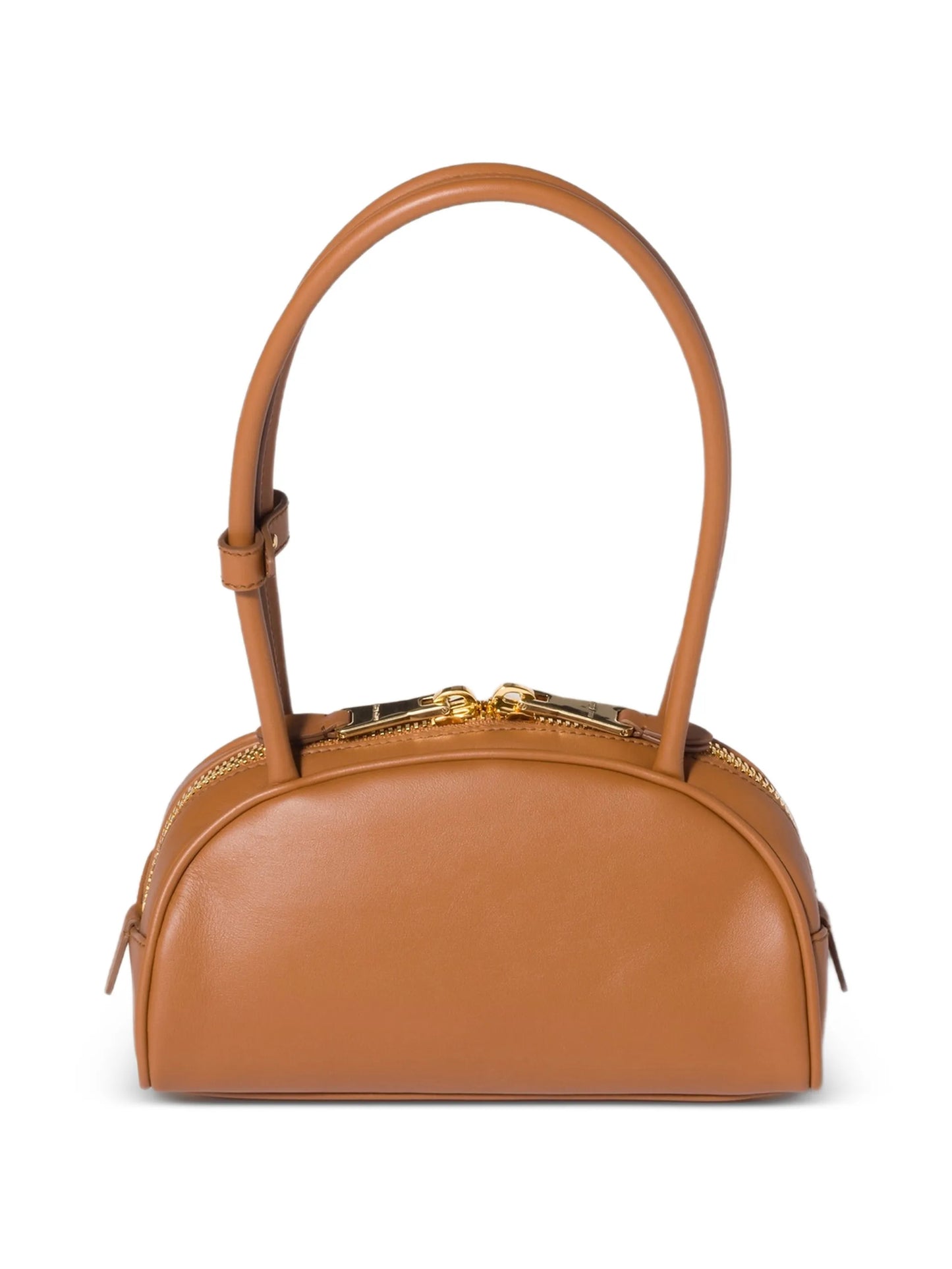 small Beau embossed-logo leather shoulder bag
