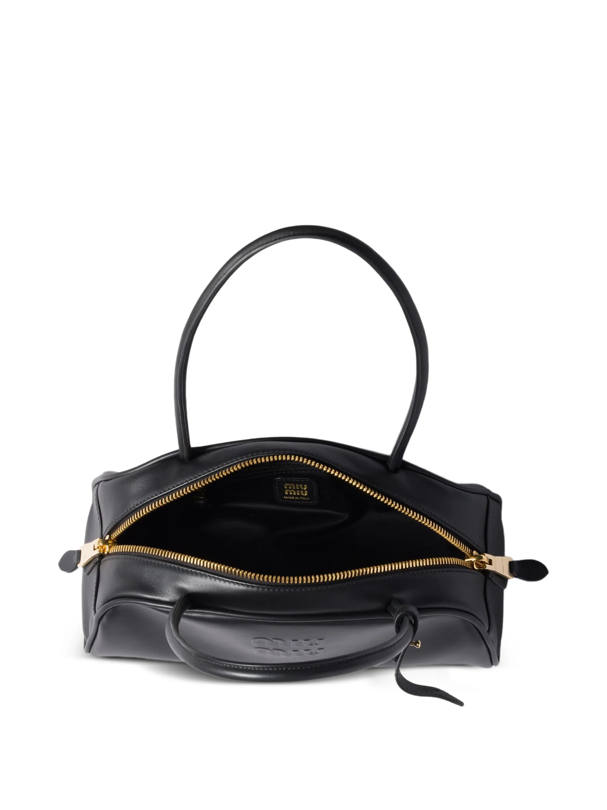 Beau embossed-logo shoulder bag