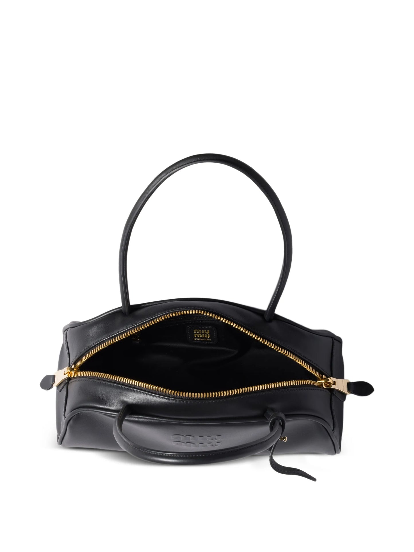 Beau embossed-logo shoulder bag