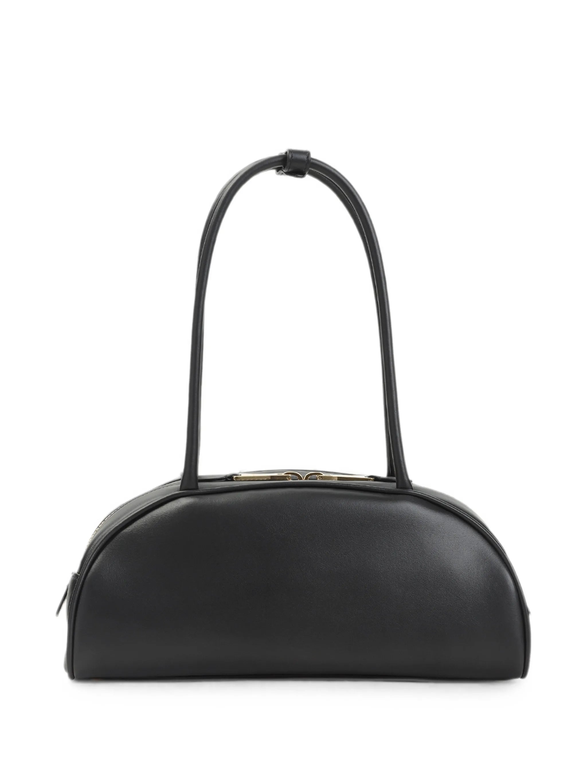 Beau embossed-logo shoulder bag