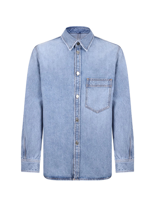 patch-pocket buttoned shirt