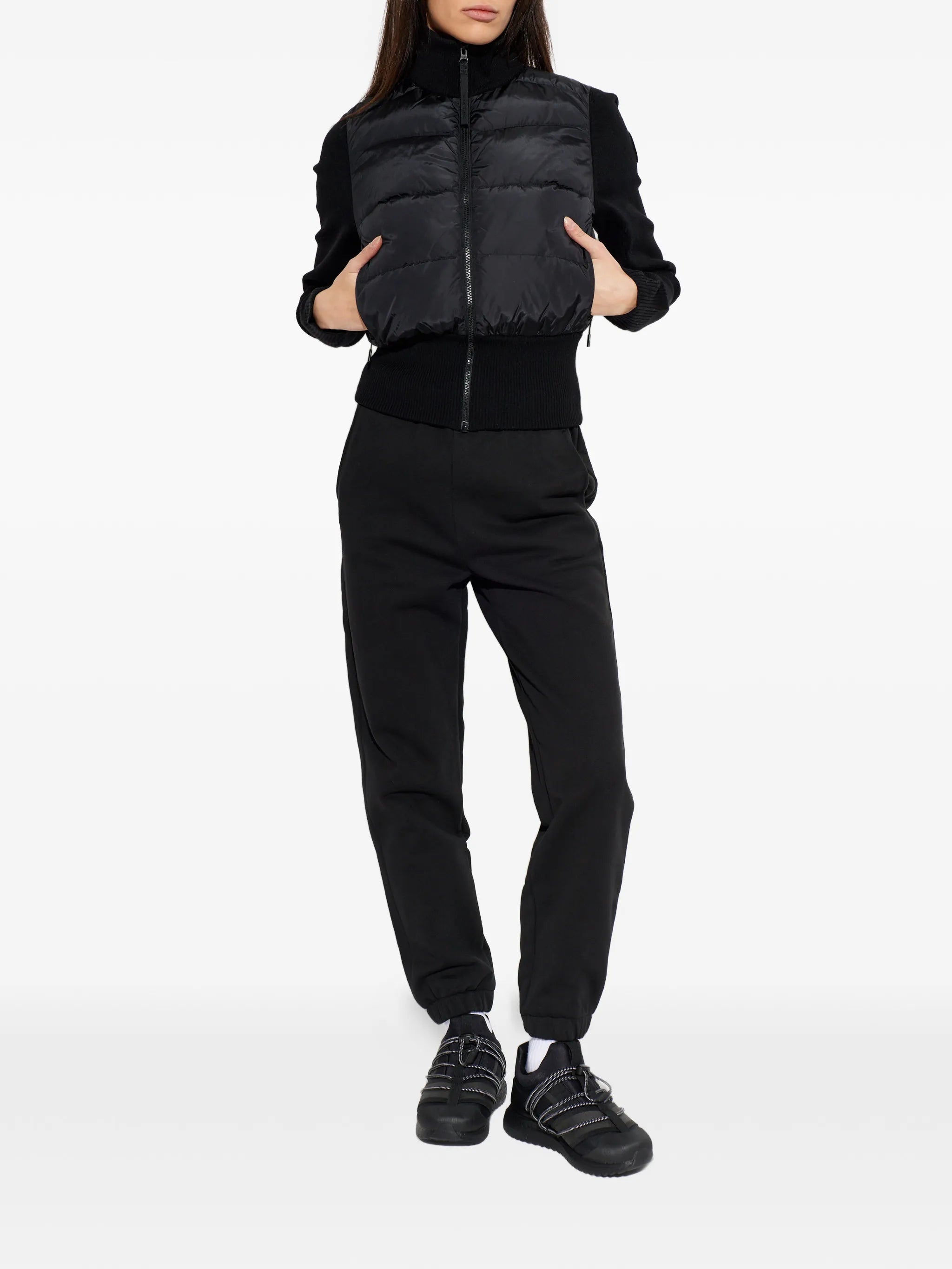 HyBridge quilted zip jacket