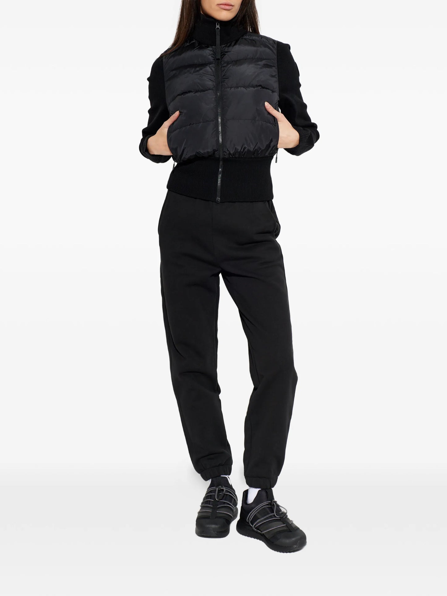 HyBridge quilted zip jacket