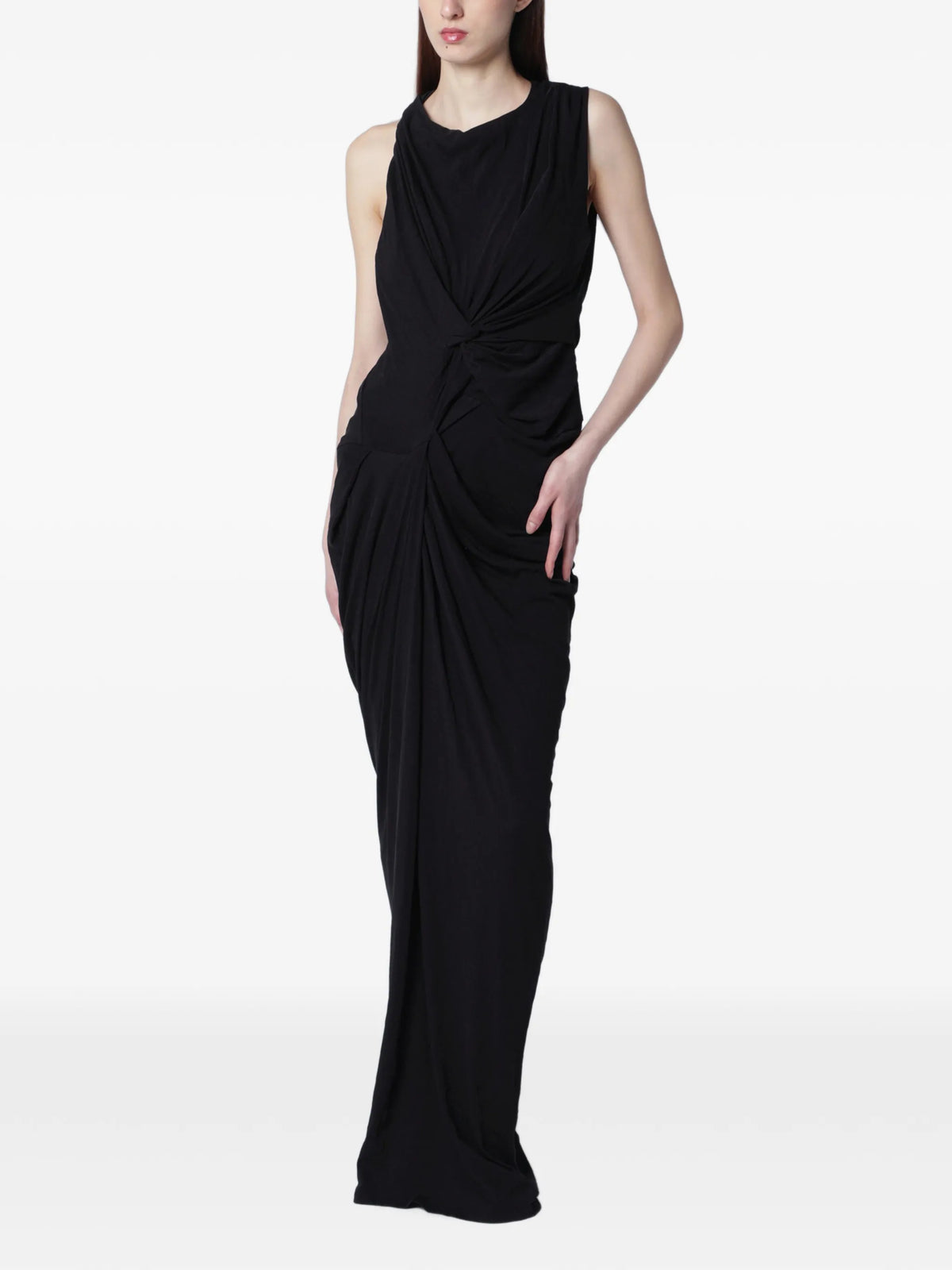 Oaklyn draped halterneck dress