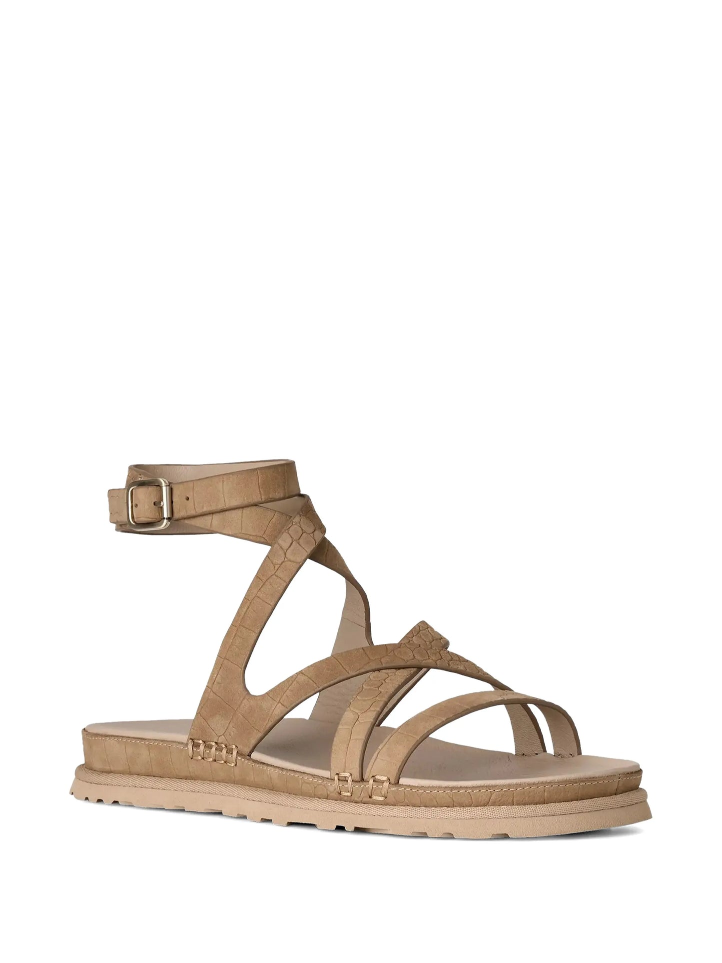 Goldengaze buckled-strap sandals