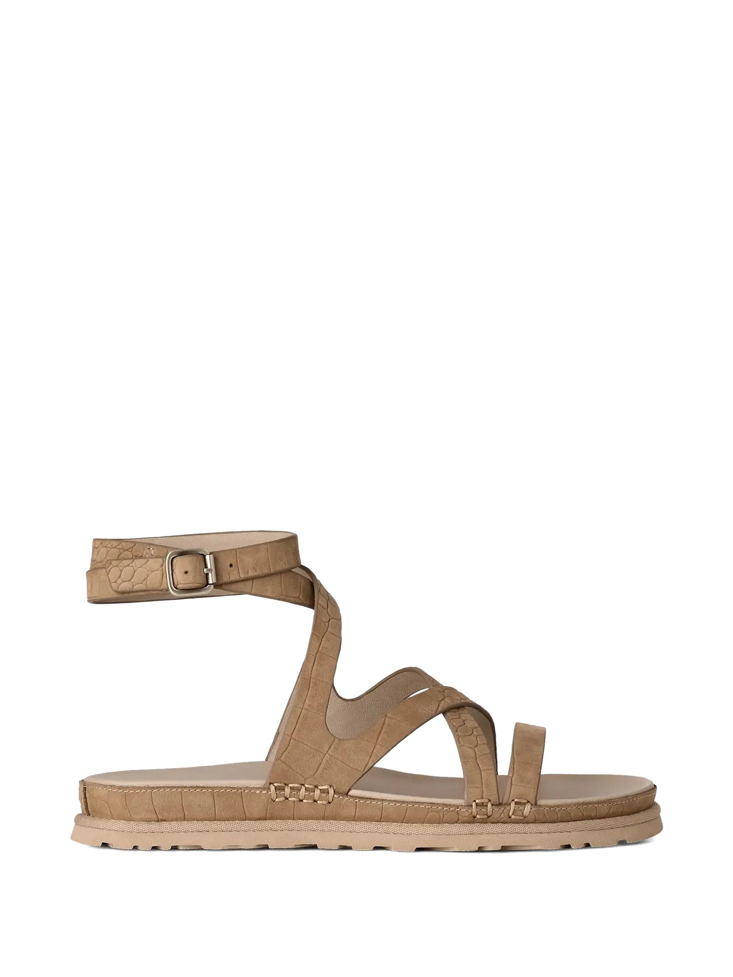 Goldengaze buckled-strap sandals