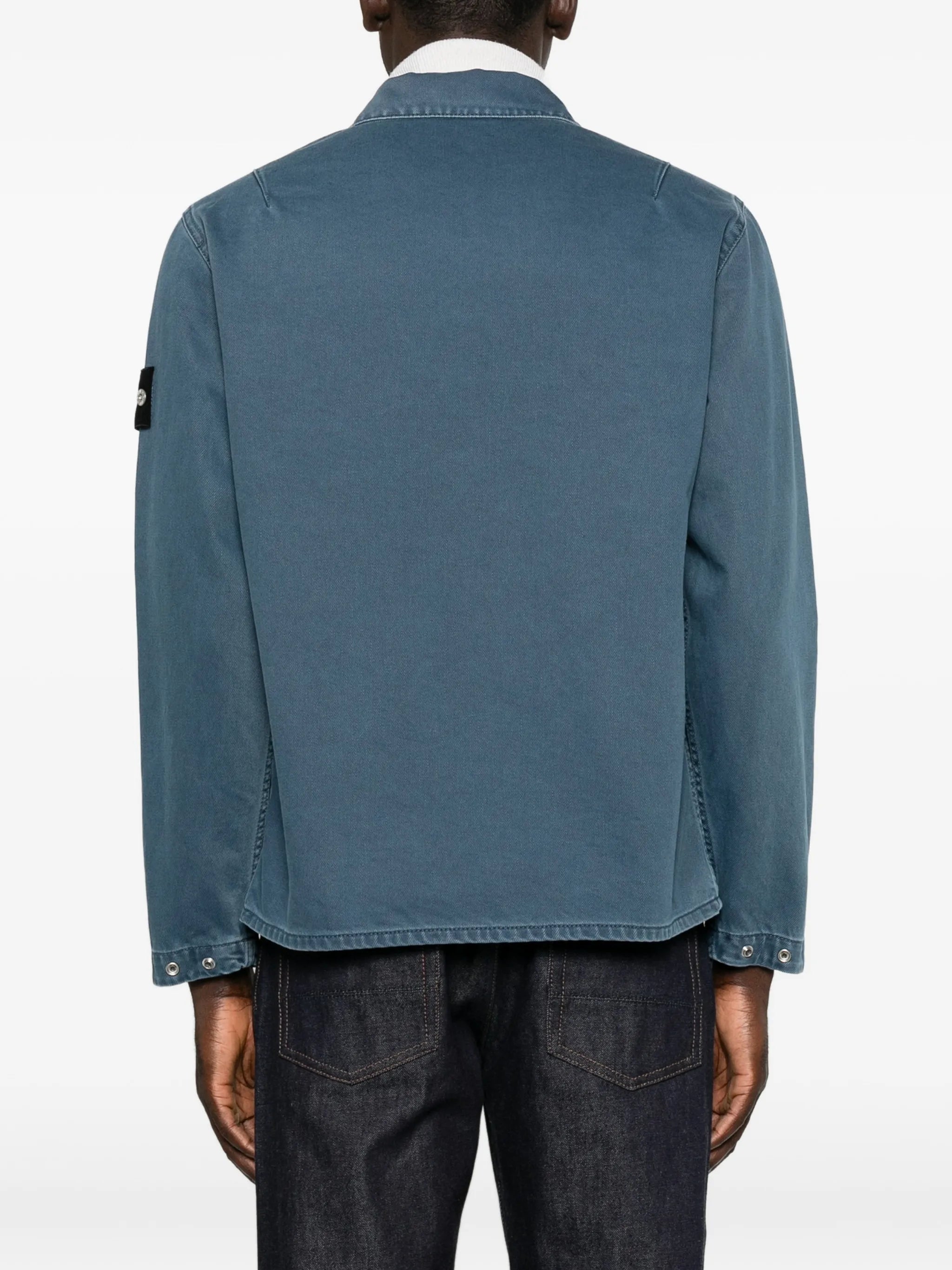 zipped pocket cotton shirt