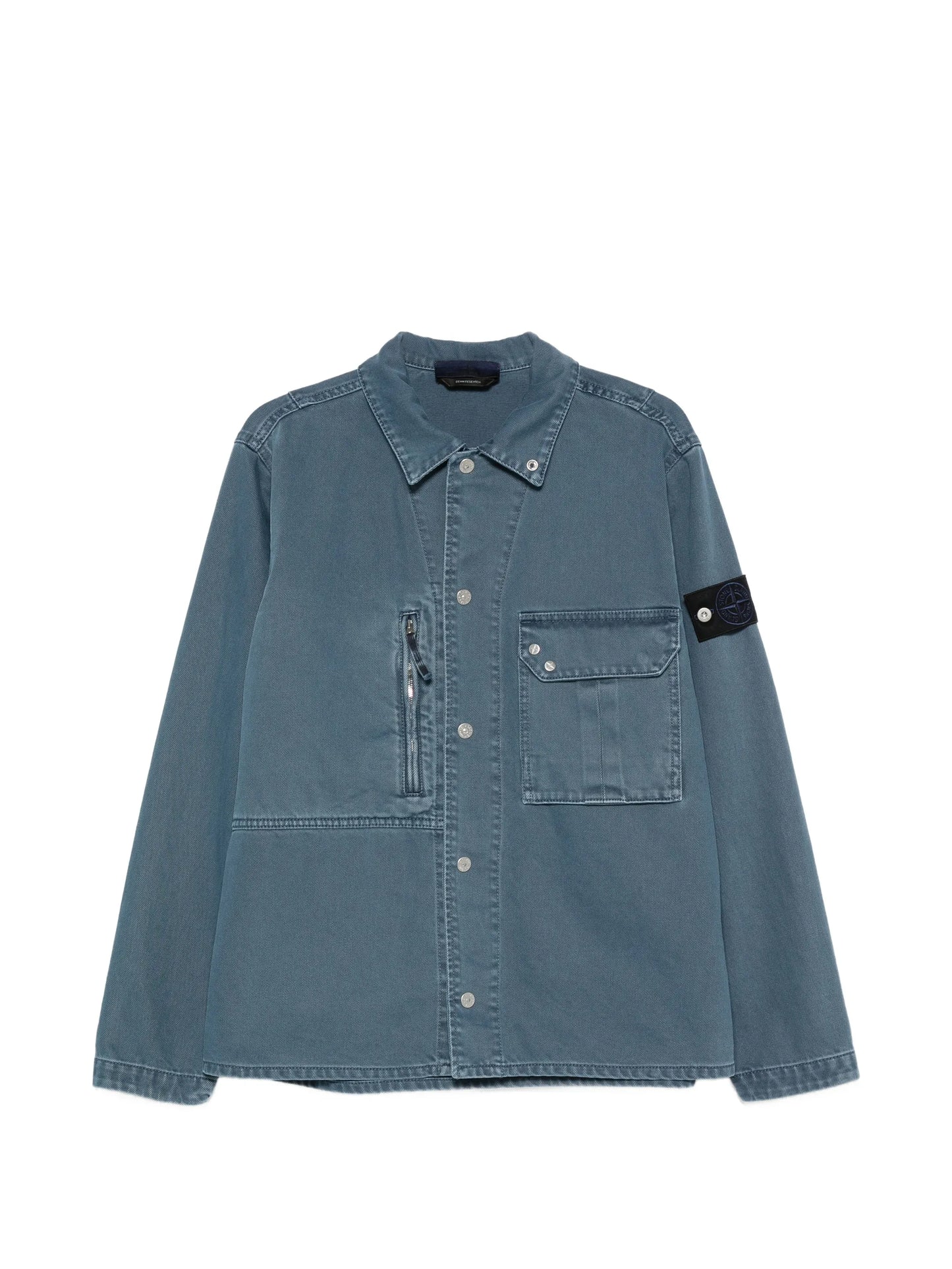 zipped pocket cotton shirt