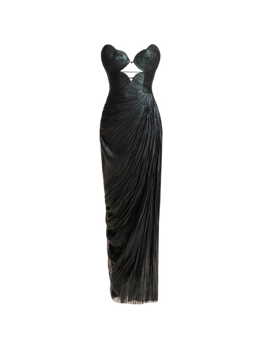 Amisha cut-out split midi dress