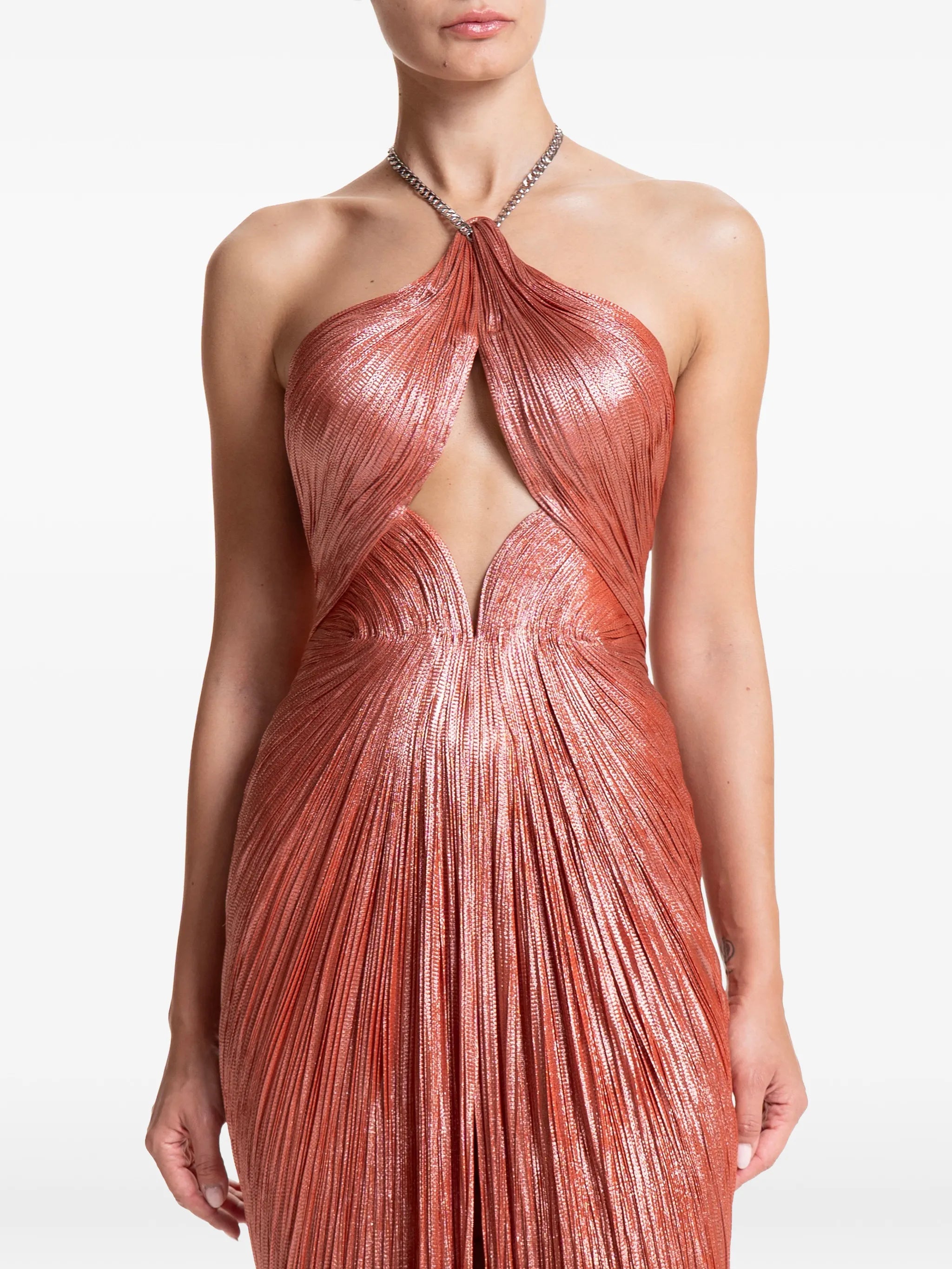Adriana cut-out midi dress