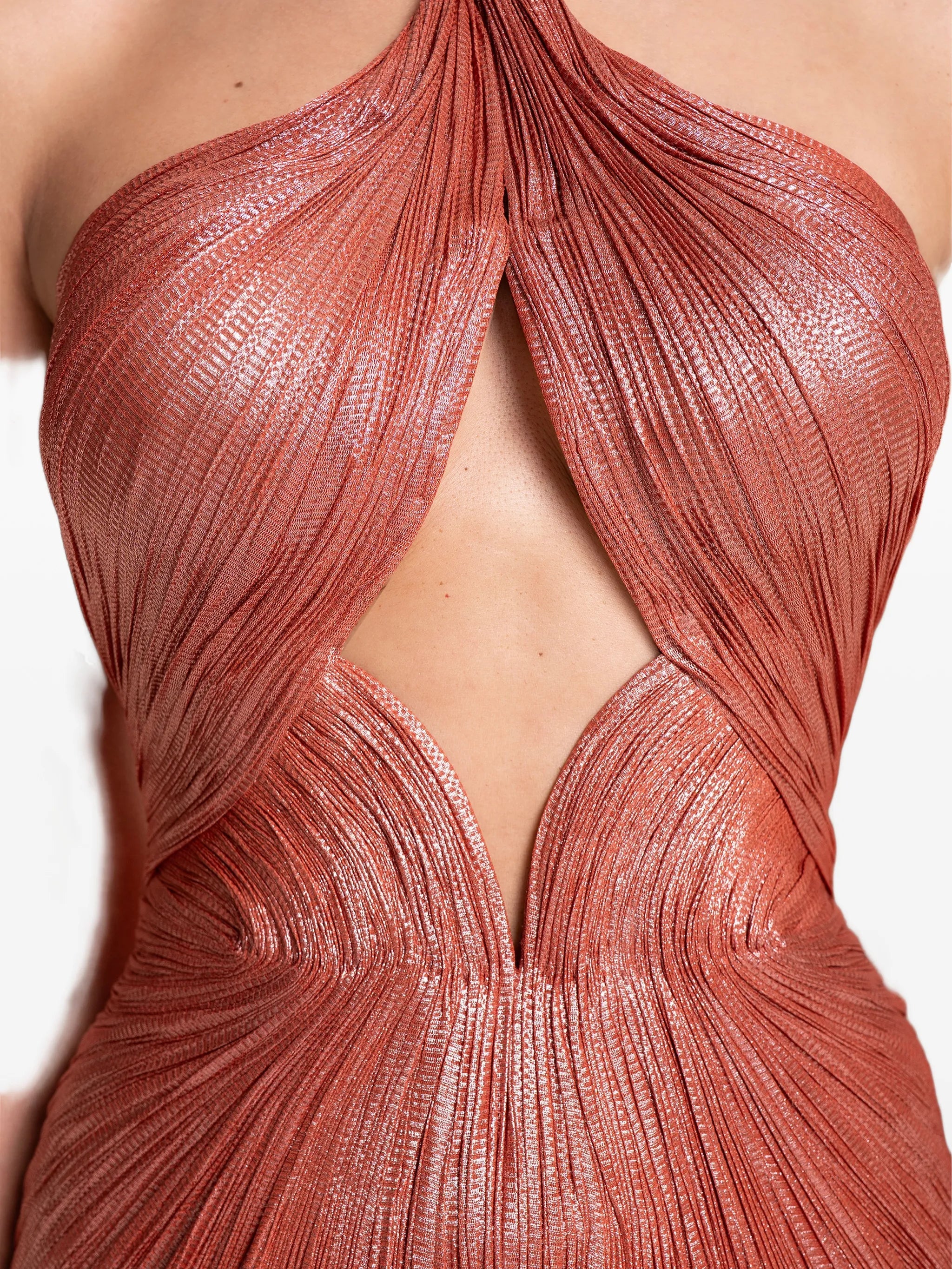 Adriana cut-out midi dress