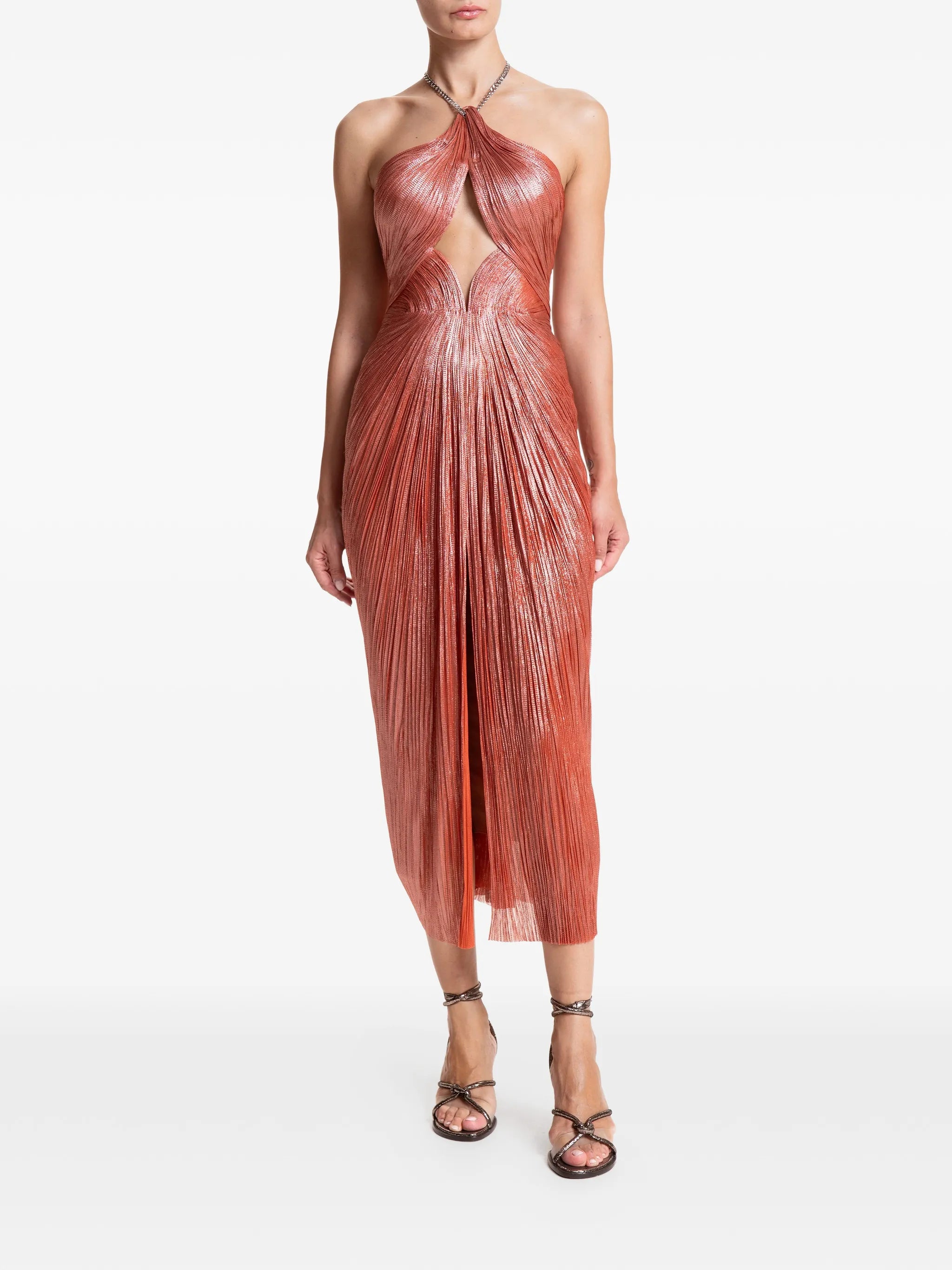 Adriana cut-out midi dress