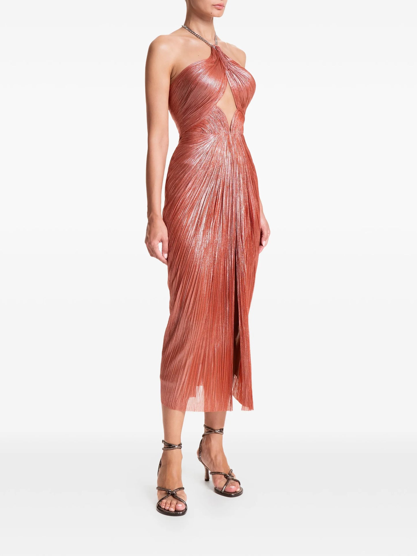 Adriana cut-out midi dress