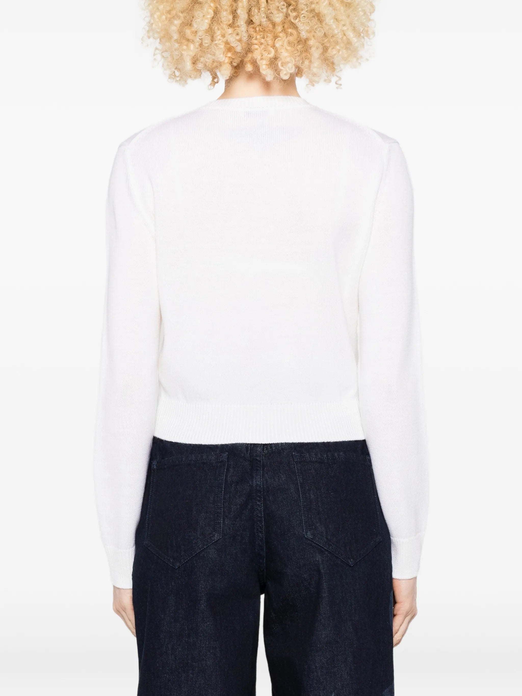 appliqué cardigan