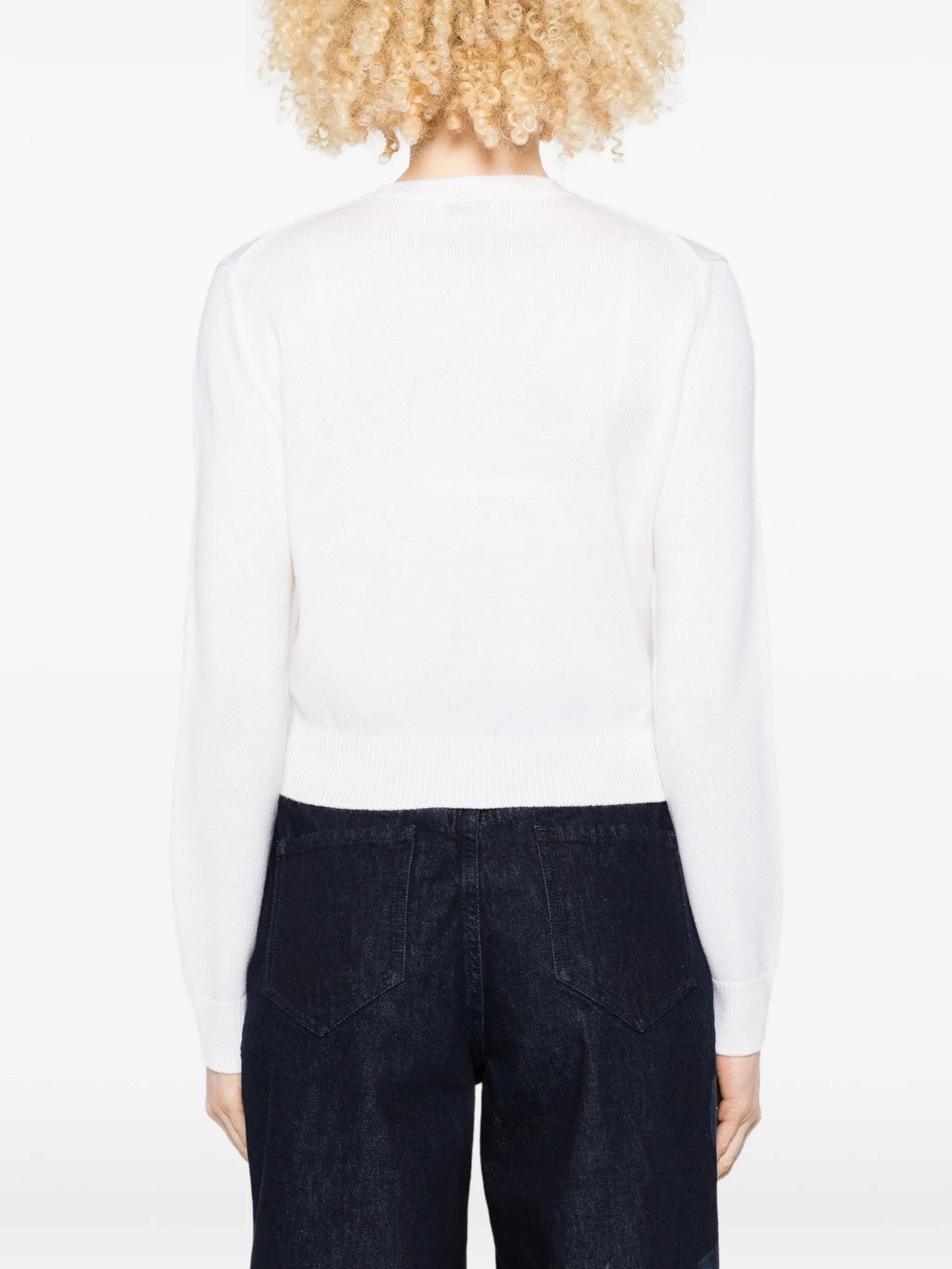 appliqué cardigan