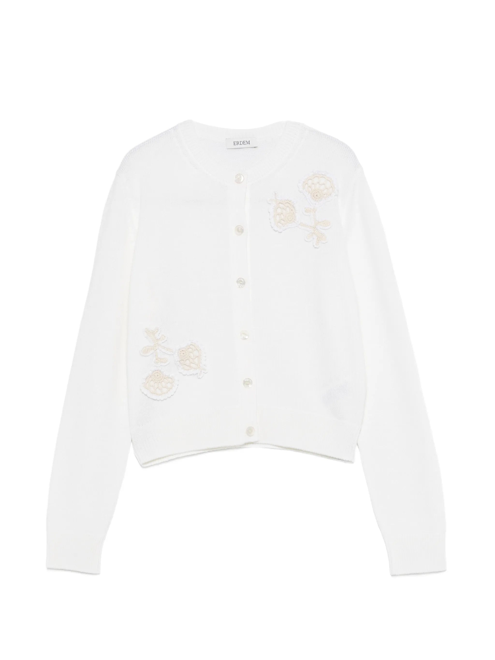 appliqué cardigan