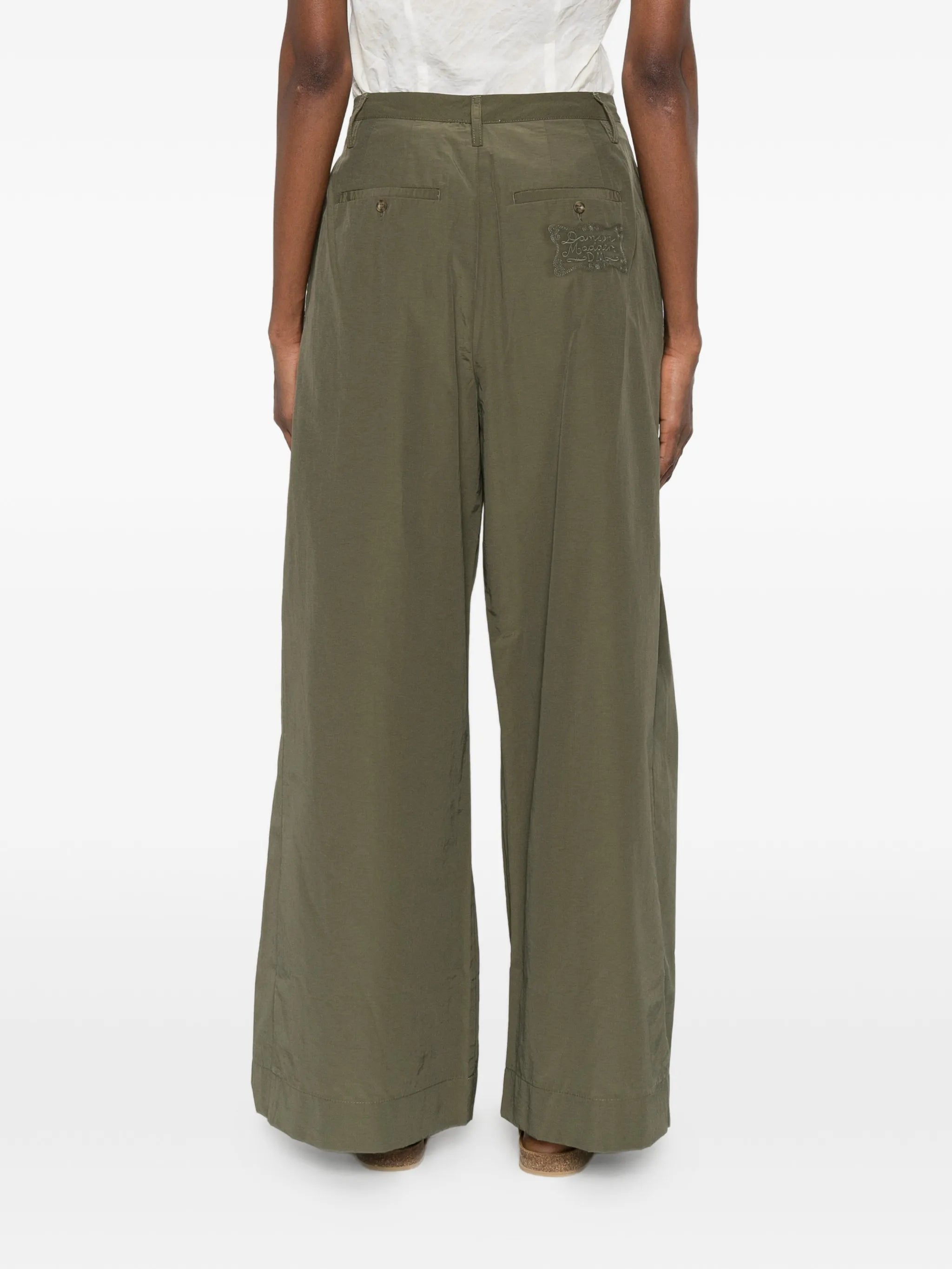 Fabia pleated draped trousers