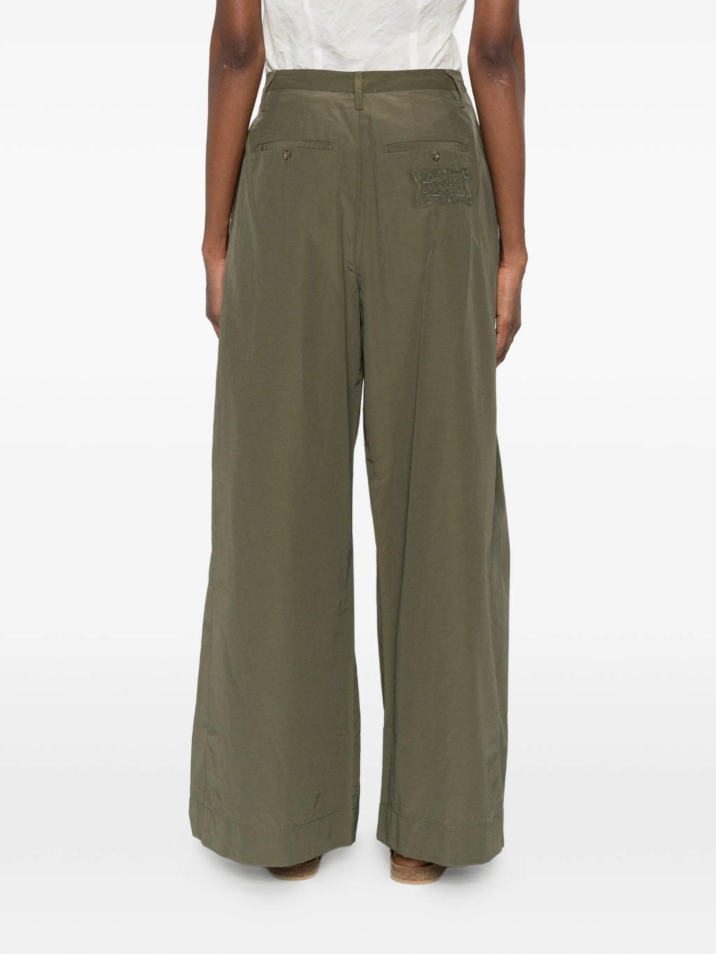 Fabia pleated draped trousers