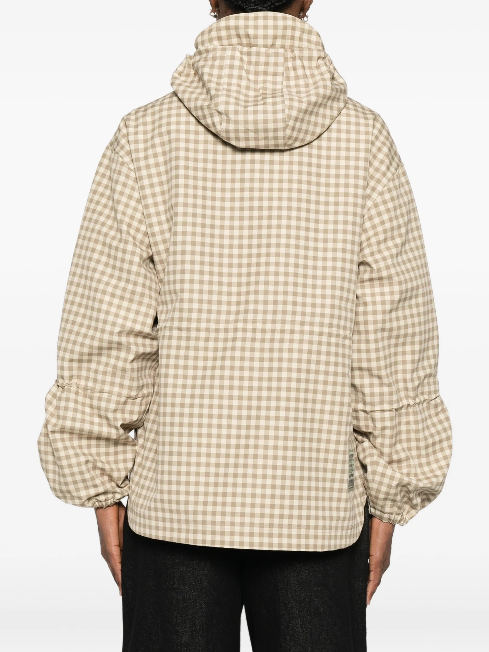 Matilda gingham hooded jacket