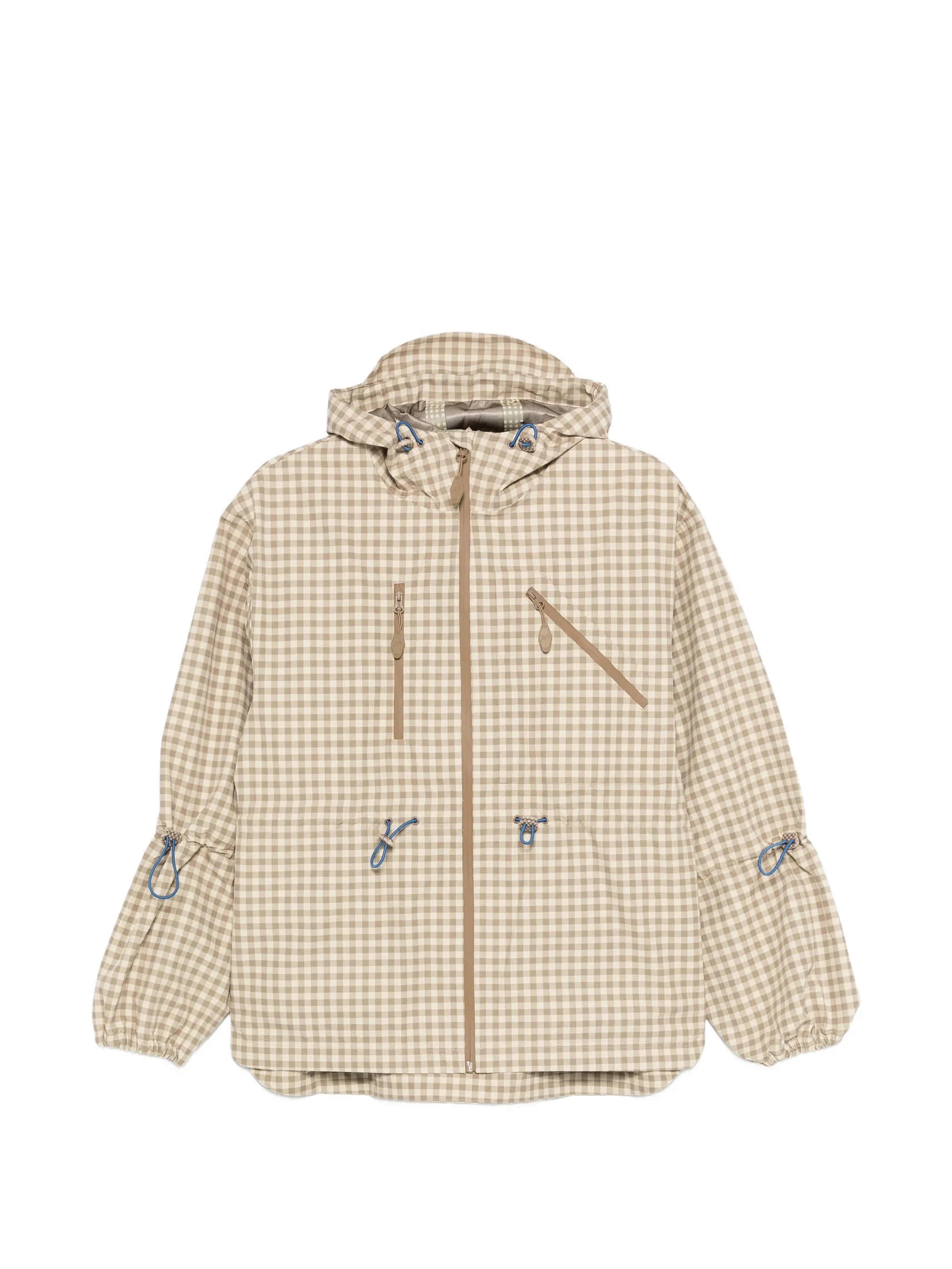 Matilda gingham hooded jacket