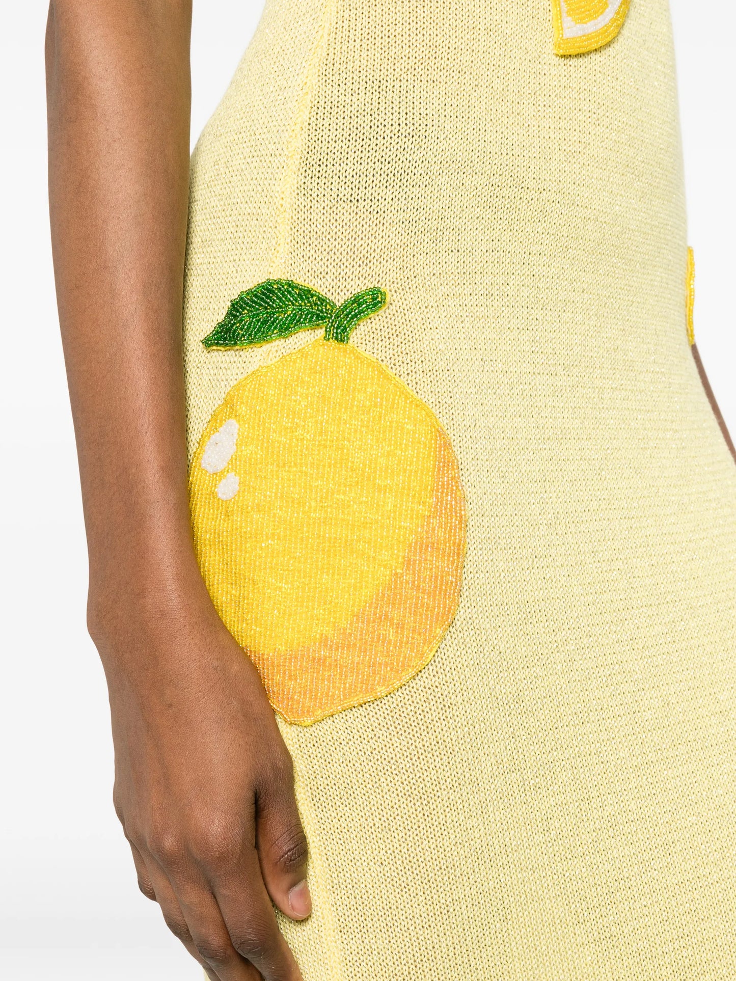 Citron knitted maxi dress