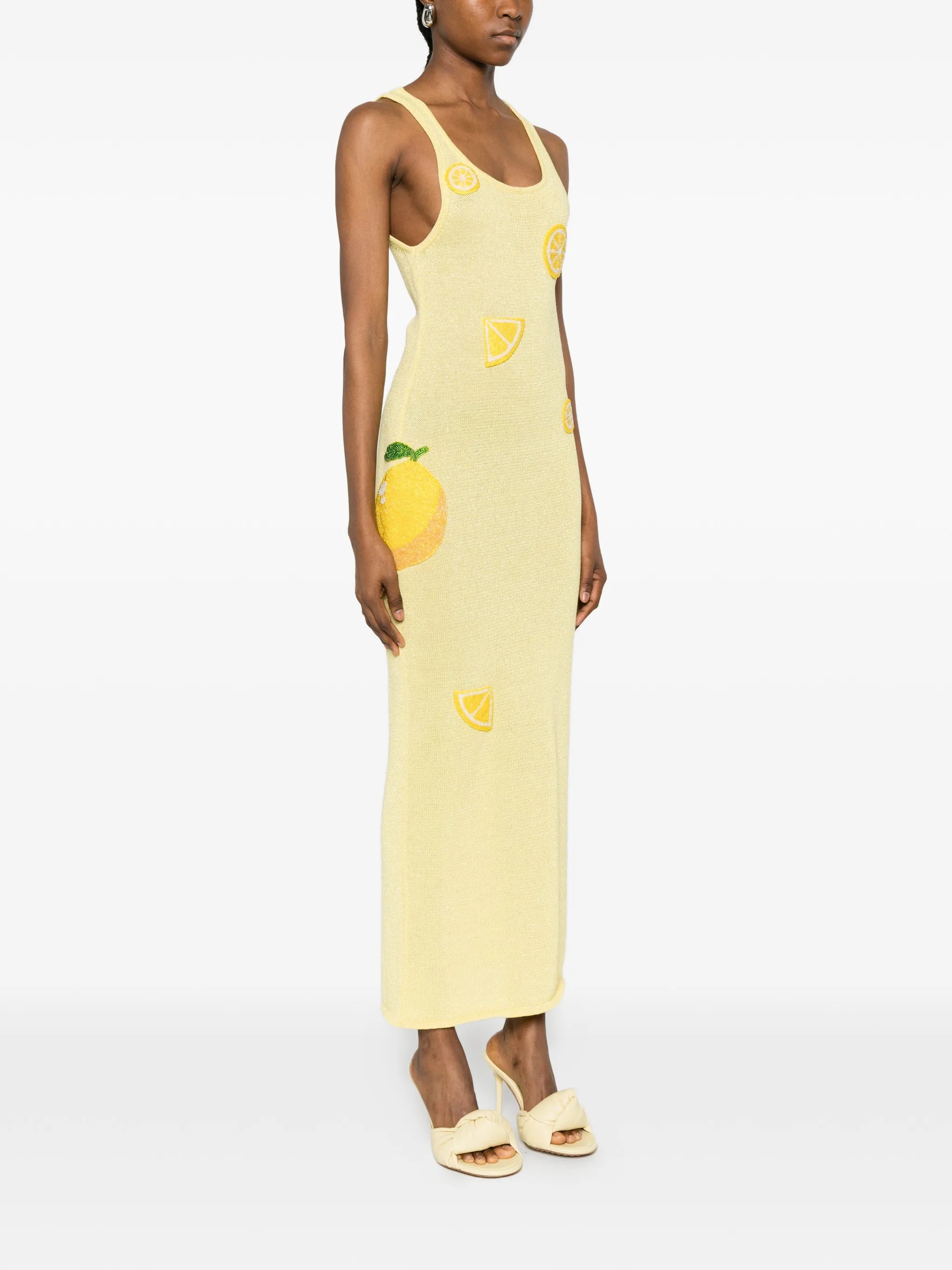 Citron knitted maxi dress