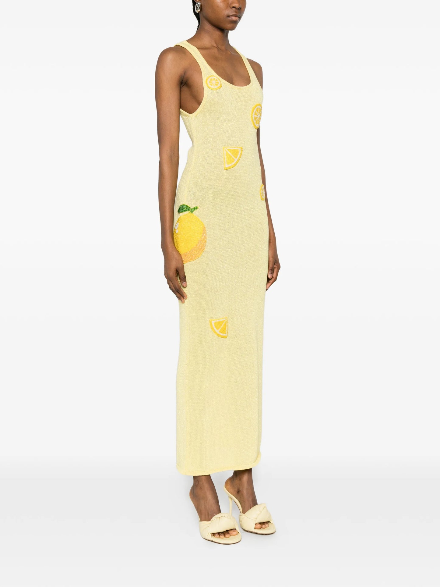 Citron knitted maxi dress