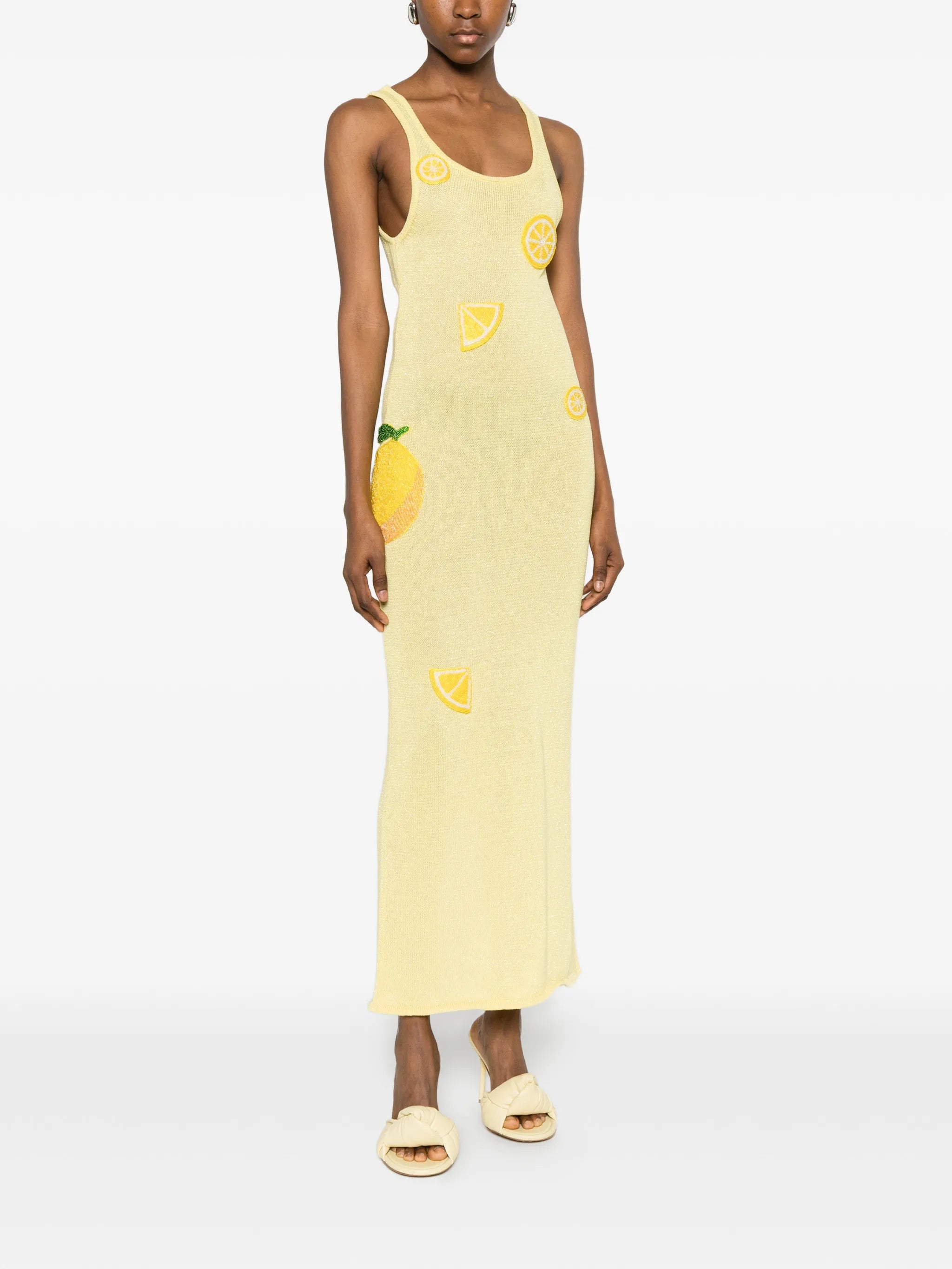 Citron knitted maxi dress