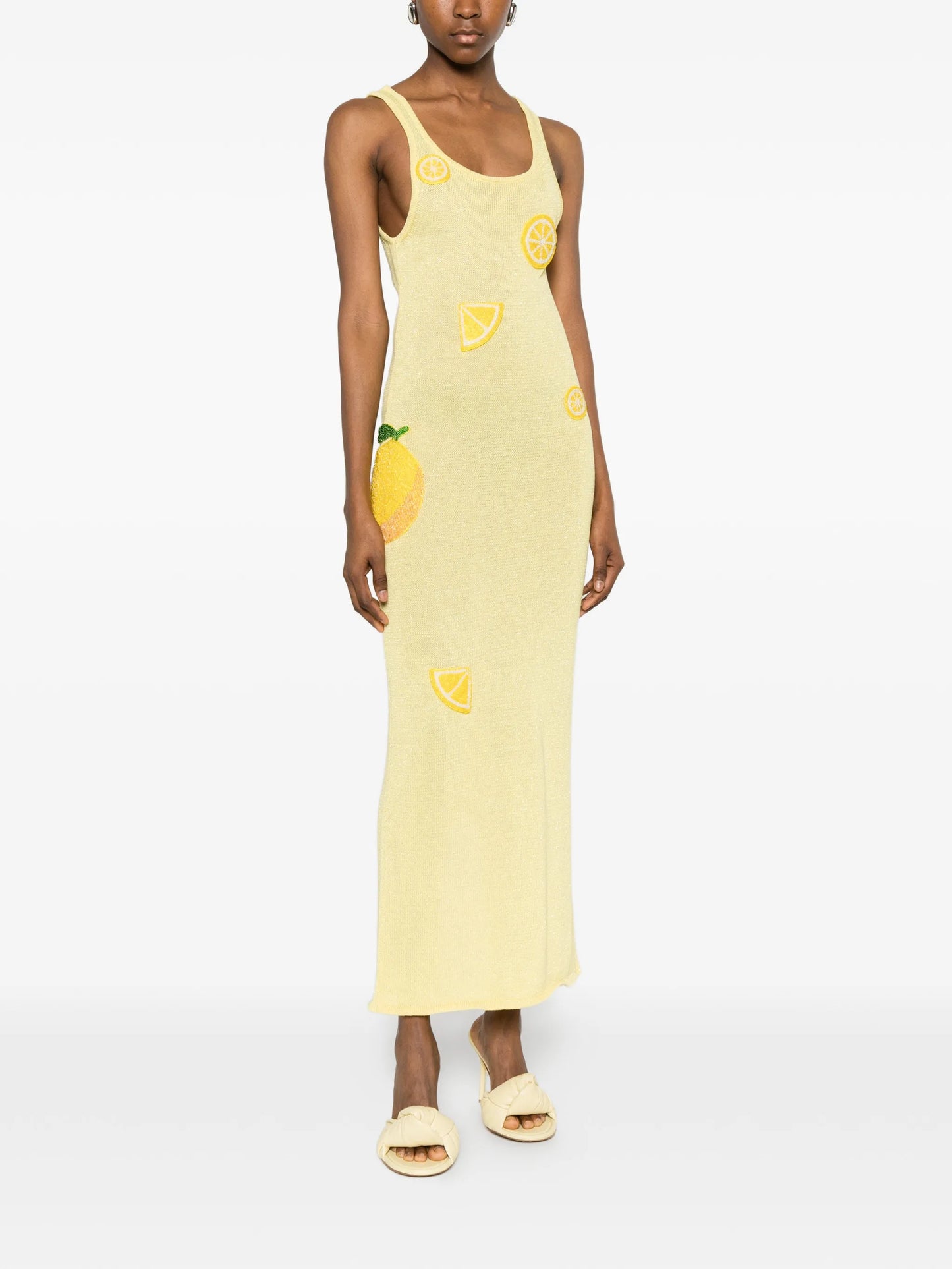Citron knitted maxi dress