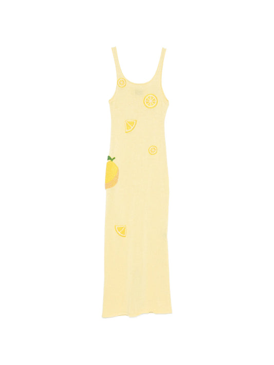Citron knitted maxi dress