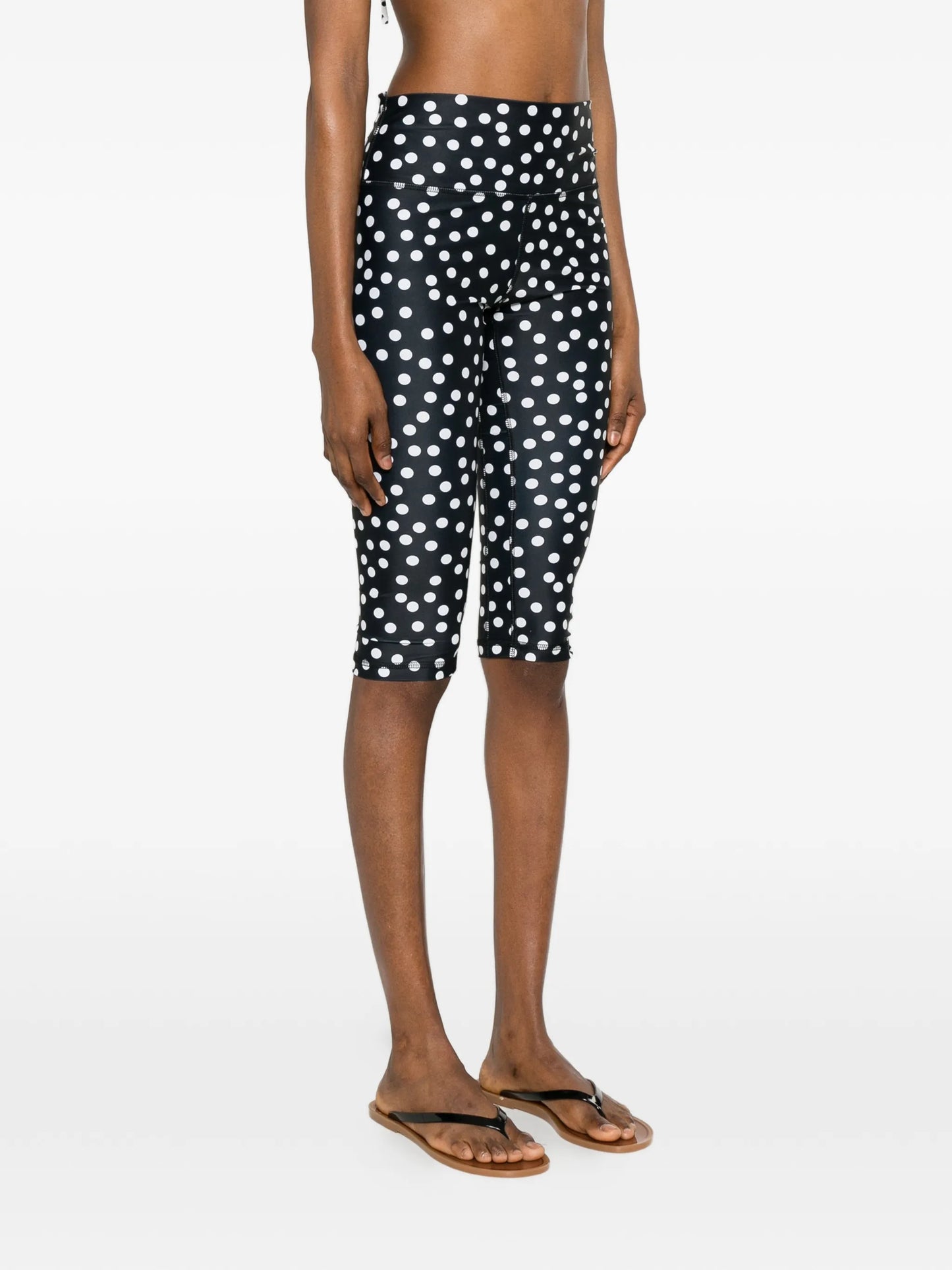 Capri polka-dot shorts