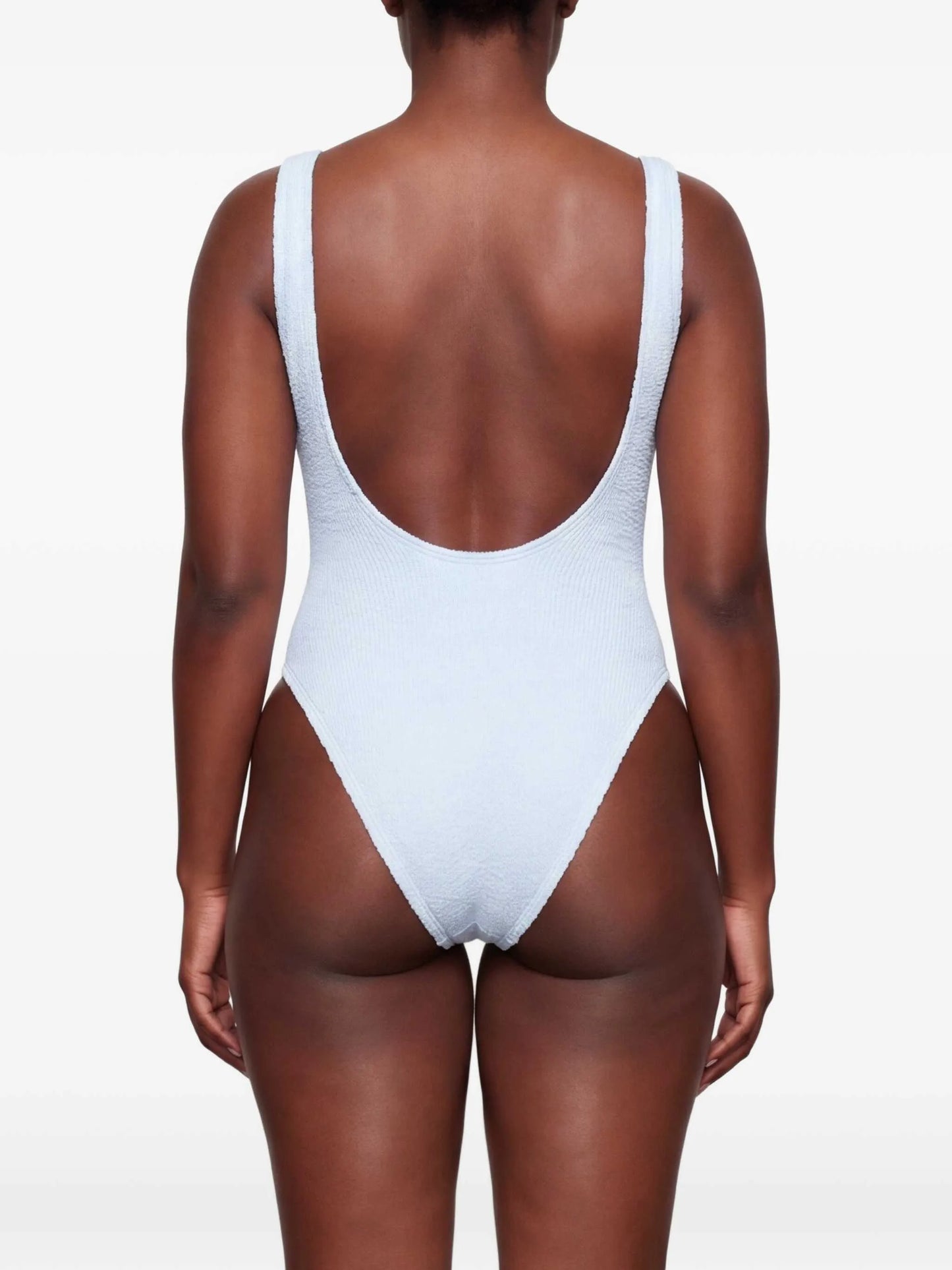 square-neck swimsuit