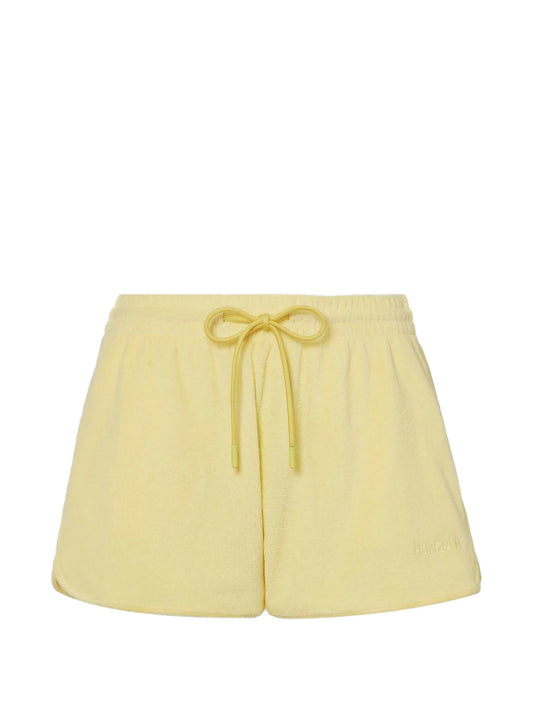 towelling drawstring shorts