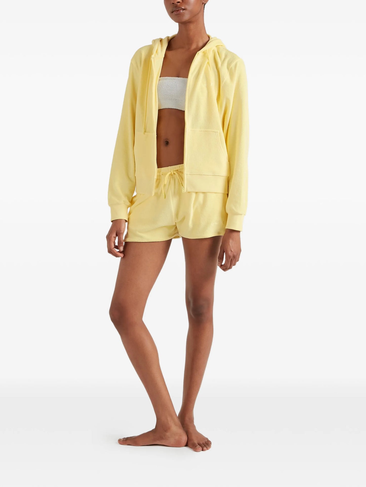 towelling drawstring shorts