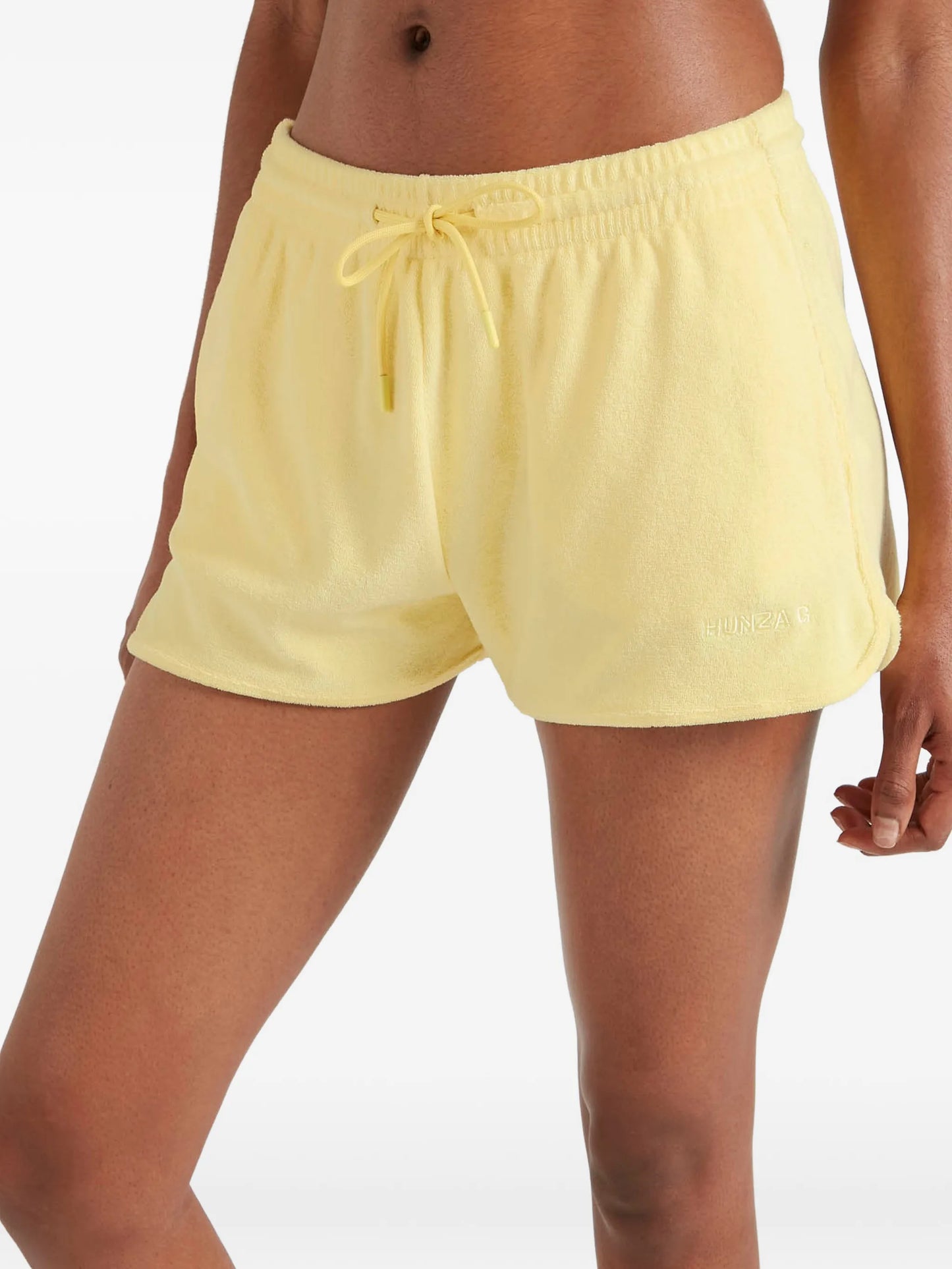 towelling drawstring shorts