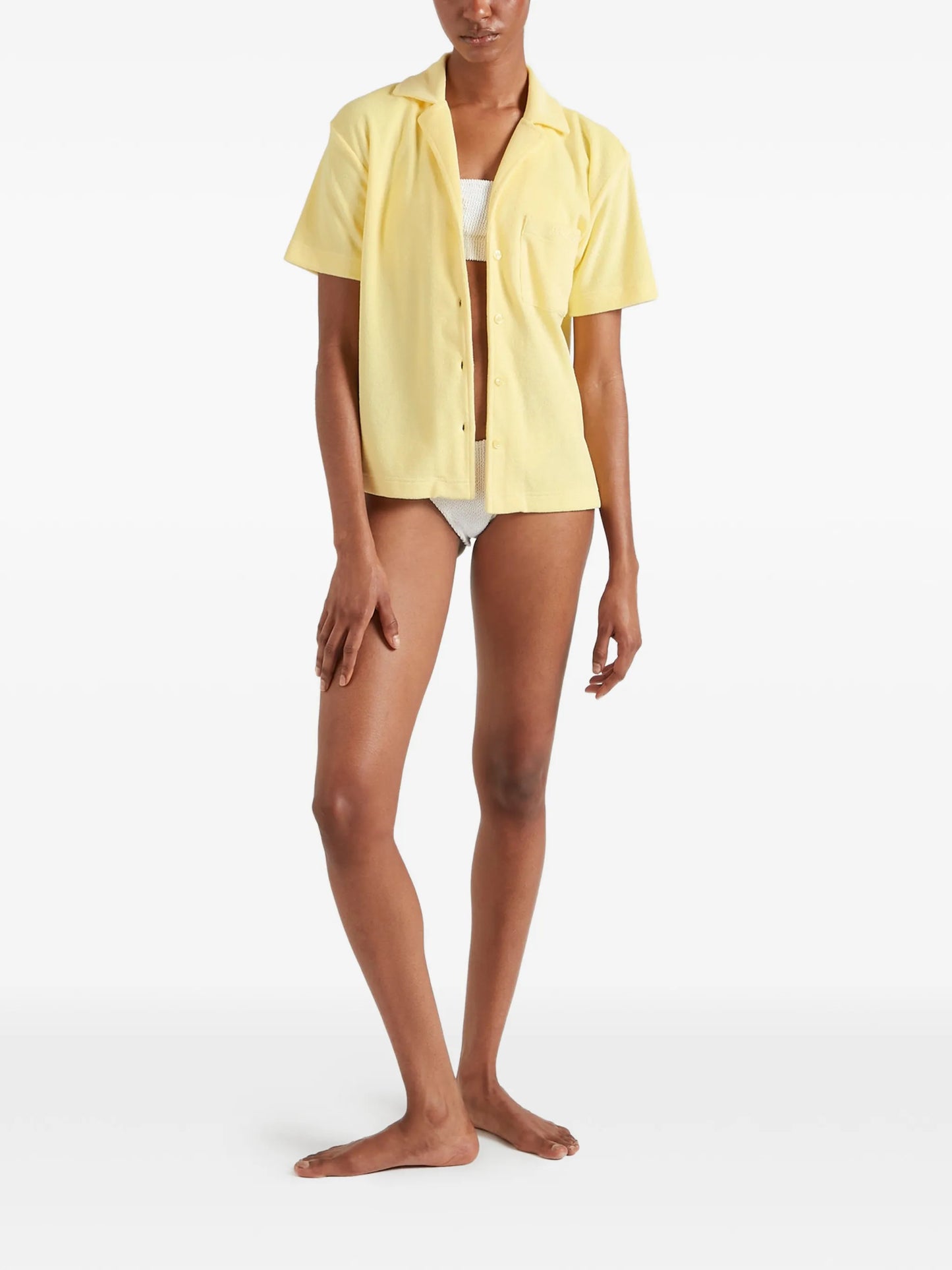 Towelling resort shirt
