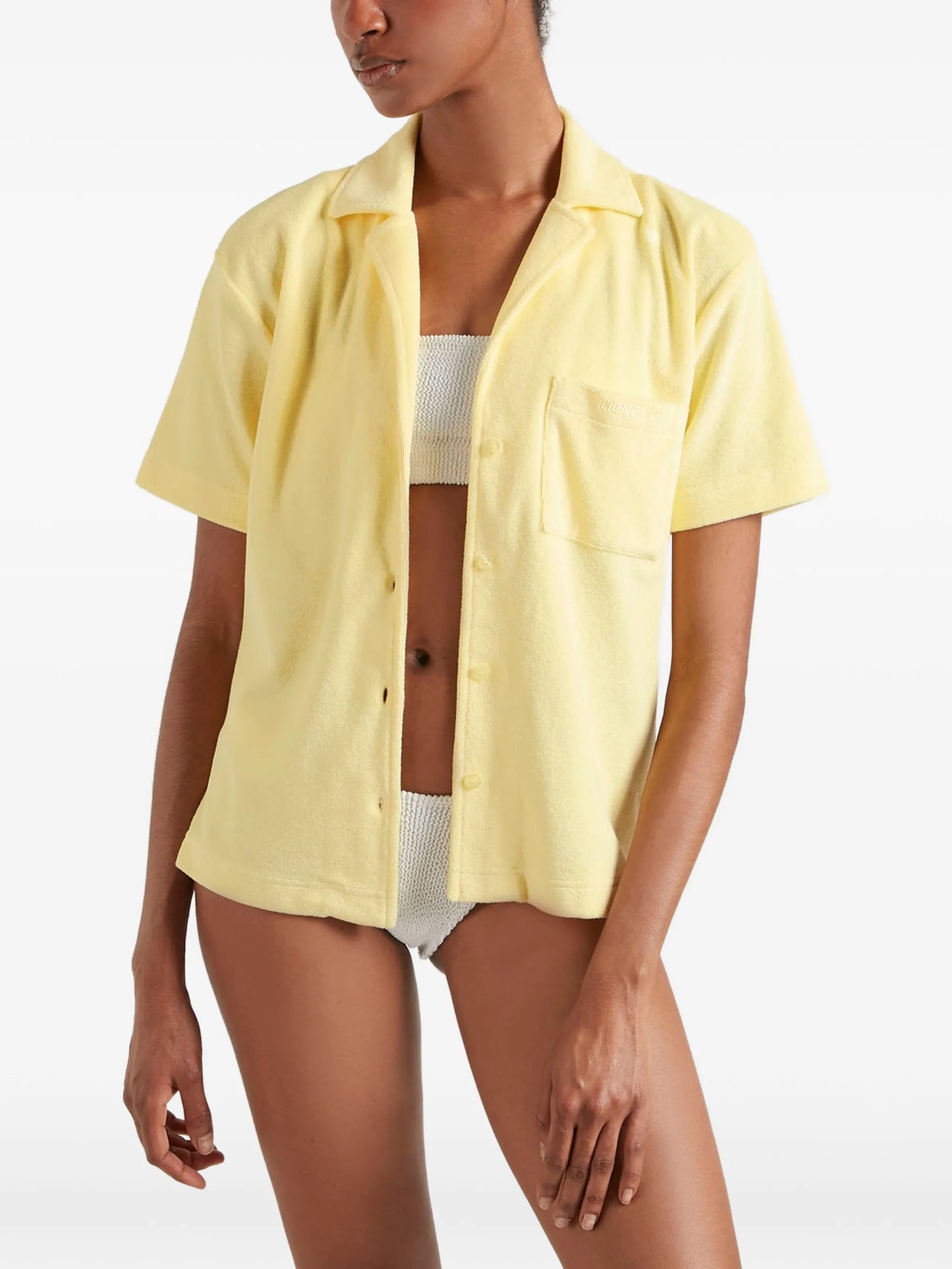 Towelling resort shirt