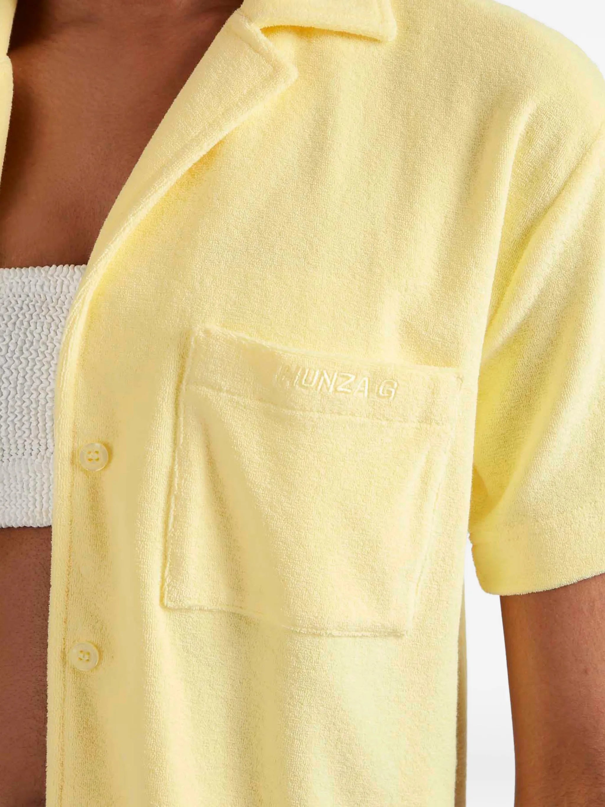 Towelling resort shirt