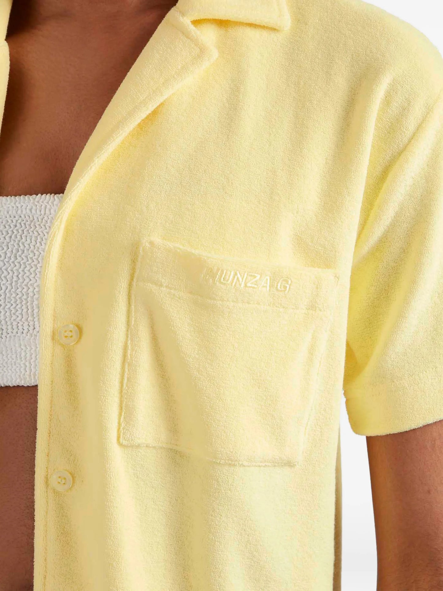 Towelling resort shirt