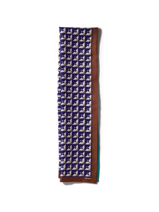 printed silk scarf