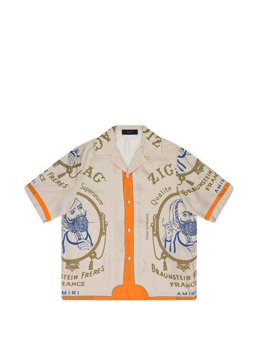 Amiri Zig Zag Rolling Paper shirt