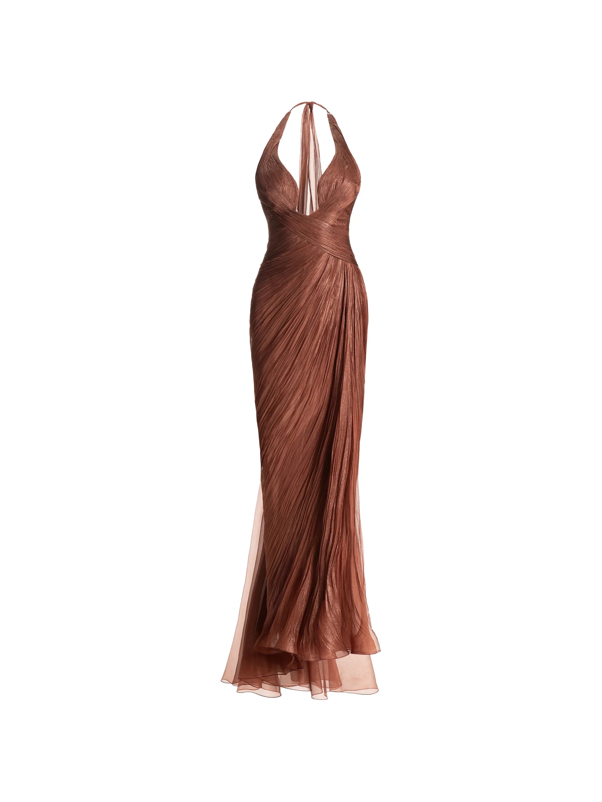 Milagros sleeveless slit maxi dress